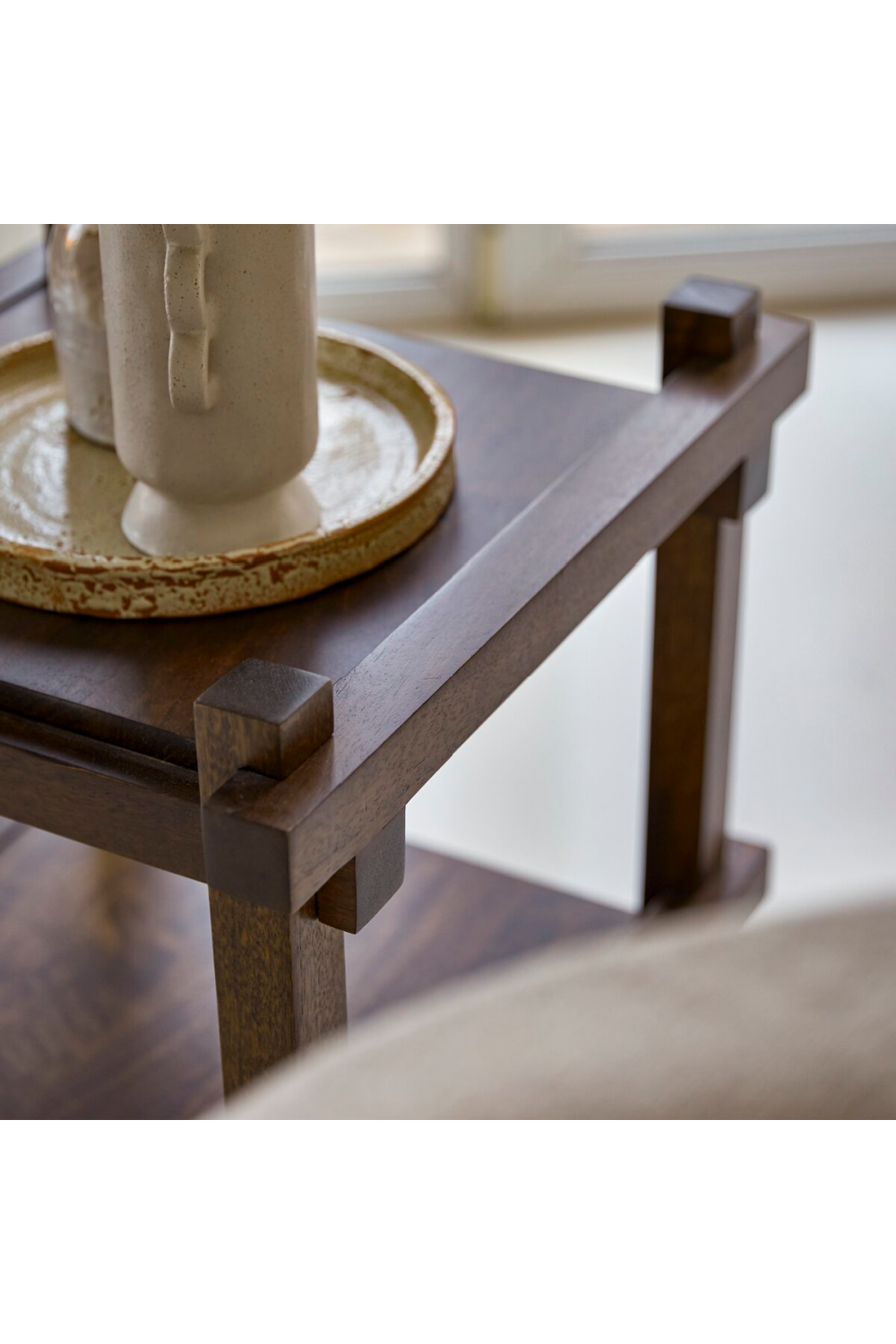 Solid Mango Side Table | Tikamoon Arko、mySite、neckold