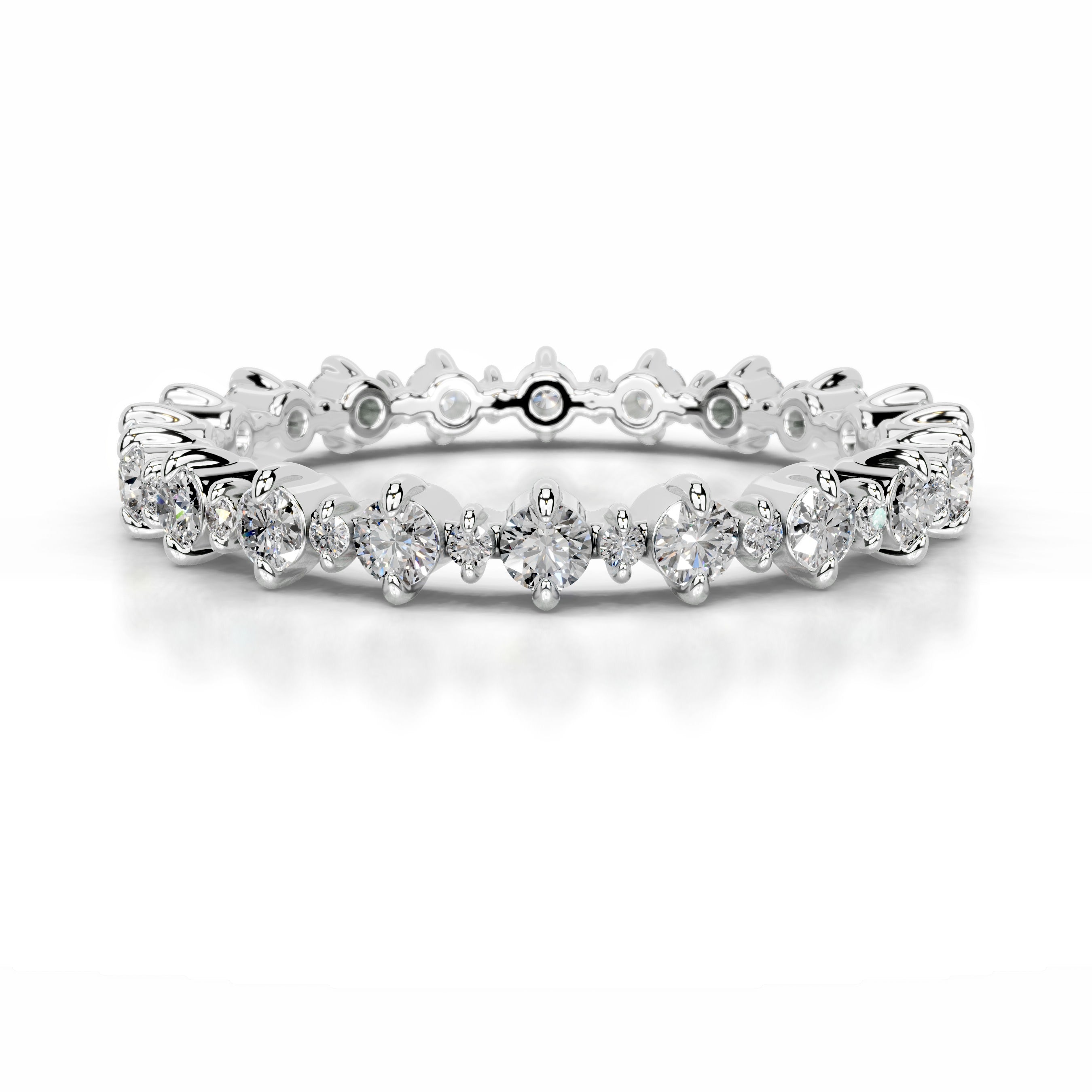 Halle Diamond Wedding band - Platinum、mySite、hinf8tx79