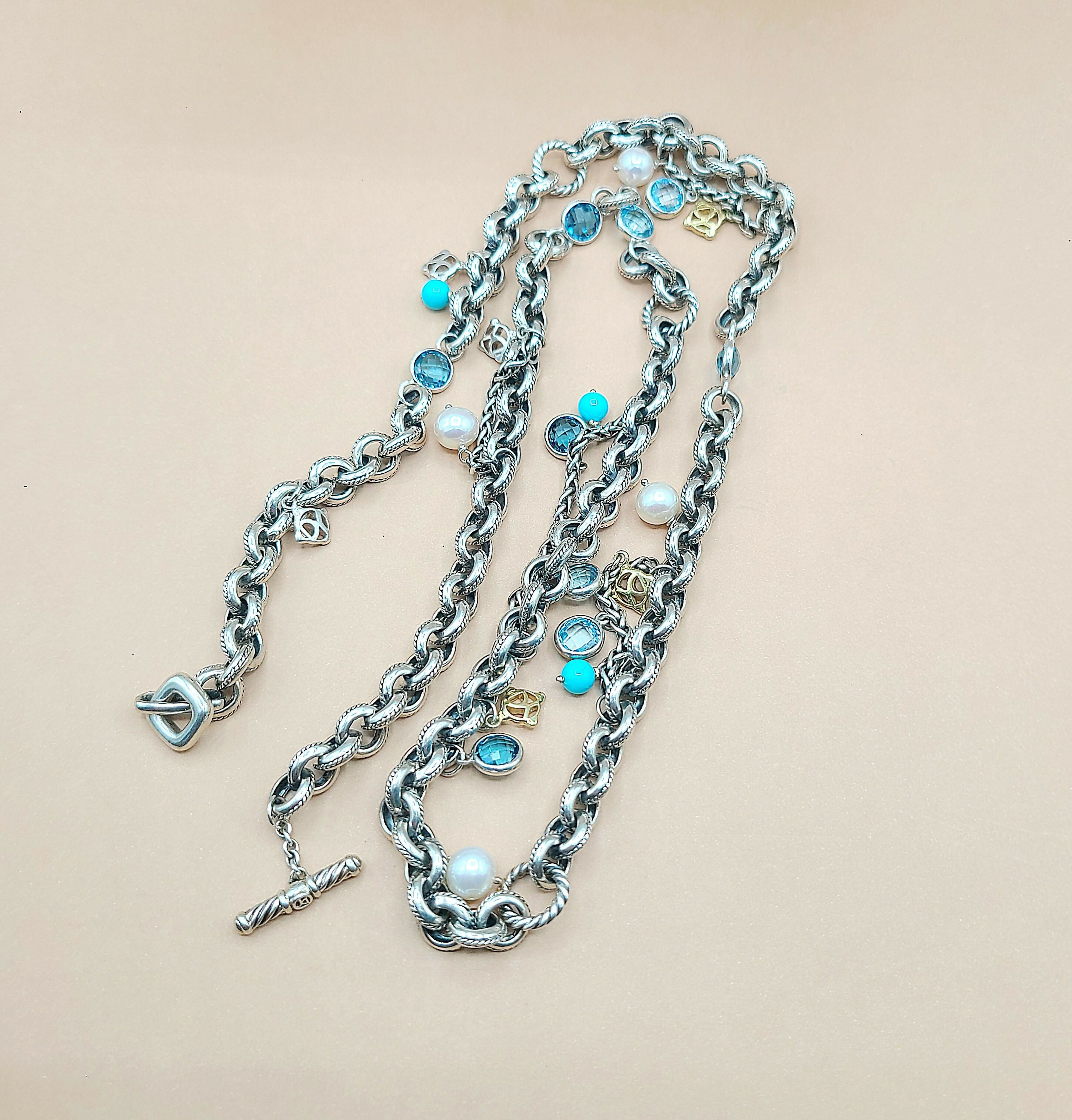 David Yurman聽Old聽World聽Link Charm Necklace、mySite、hinf8tx79