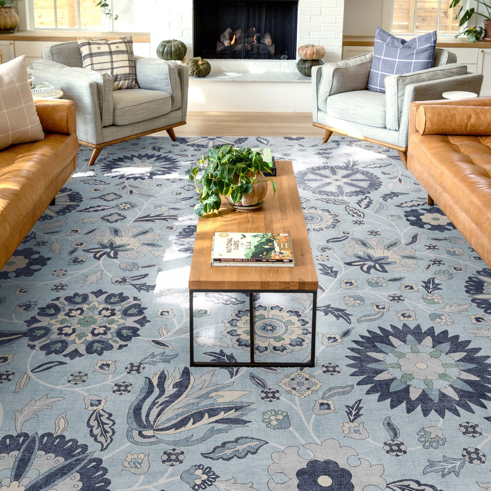 Charlotte Transitional Floral Flat-Weave Rug、mySite、gigharbornorthrealestate