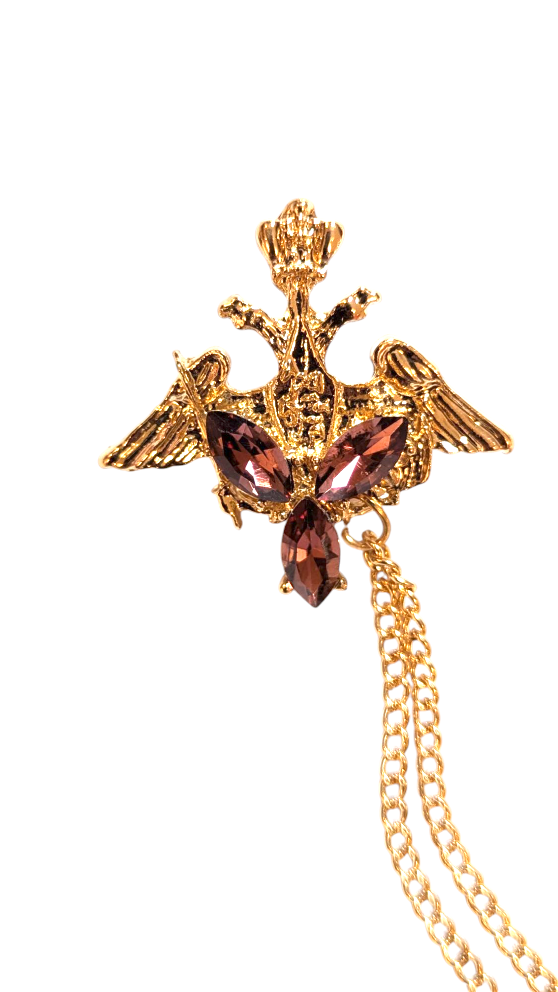 Dupsie's Ovumaji Majestic Crown Double-Headed Eagle Lapel Brooch Pin DPLPTHE5、mySite、solidvoid