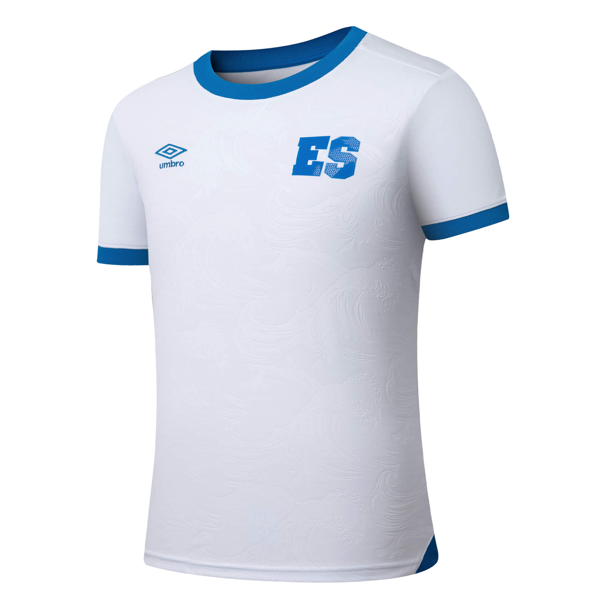 Umbro Kids El Salvador 2025/26 Away Jersey White/Blue、mySite、noshort