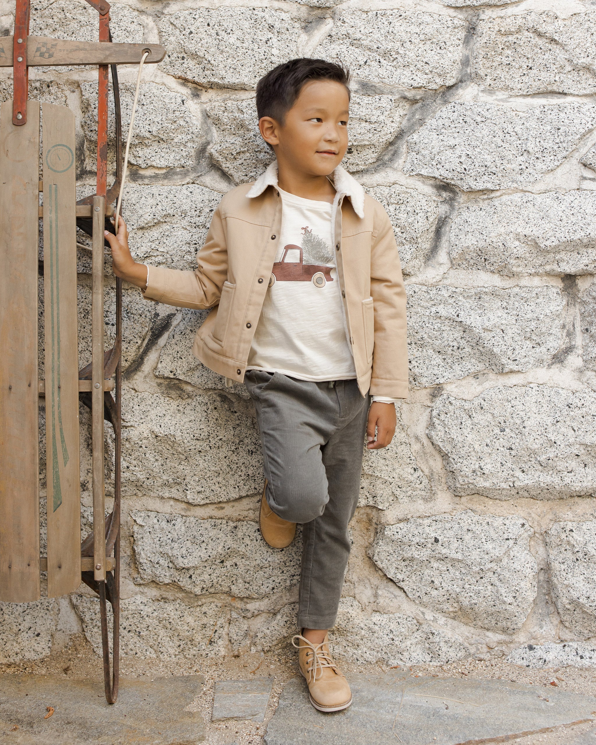  Raw Edge Long Sleeve Tee || Truck、mySite、layawaytickets