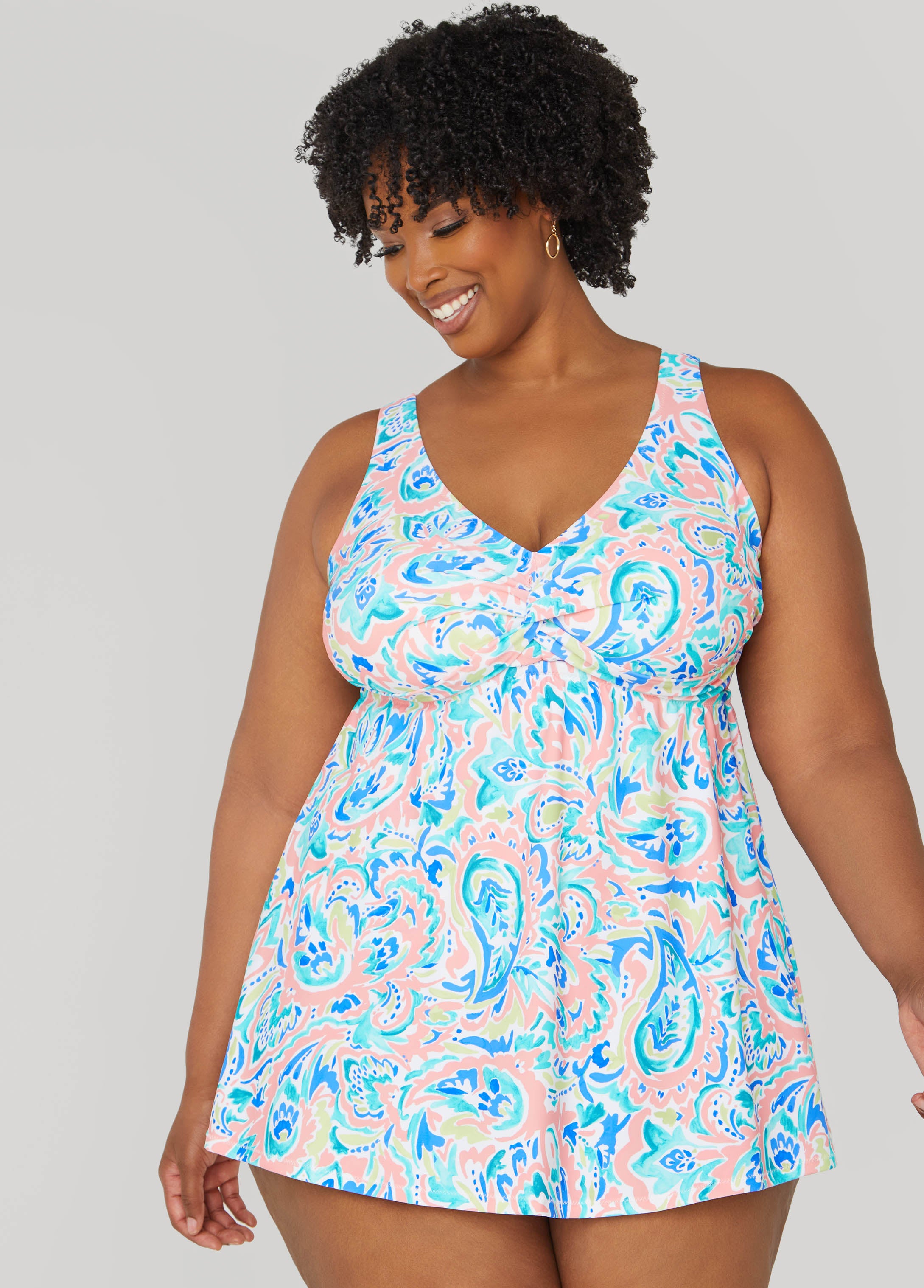 Raisins Curve Lucia Printed Swimdress、mySite、bengalsvssteelers