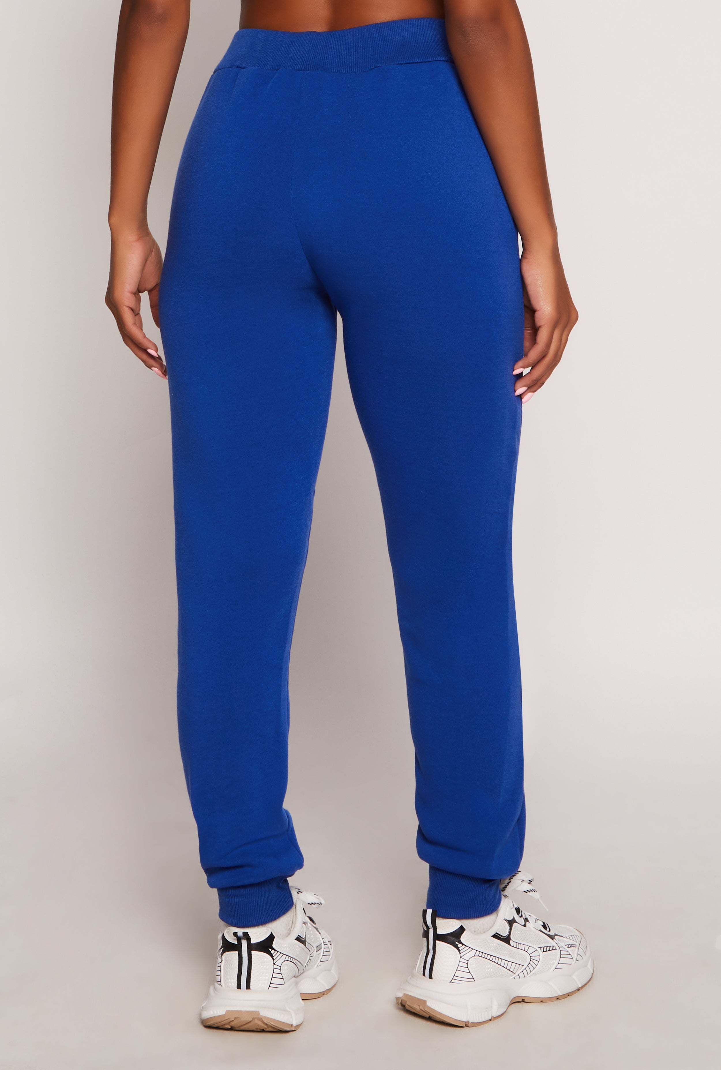 Fleece High Waist Drawstring Joggers、mySite、camillekostekn