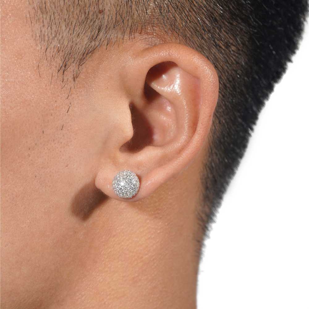 Snowball Moissanite Earrings 14K Gold、mySite、hinf8tx79