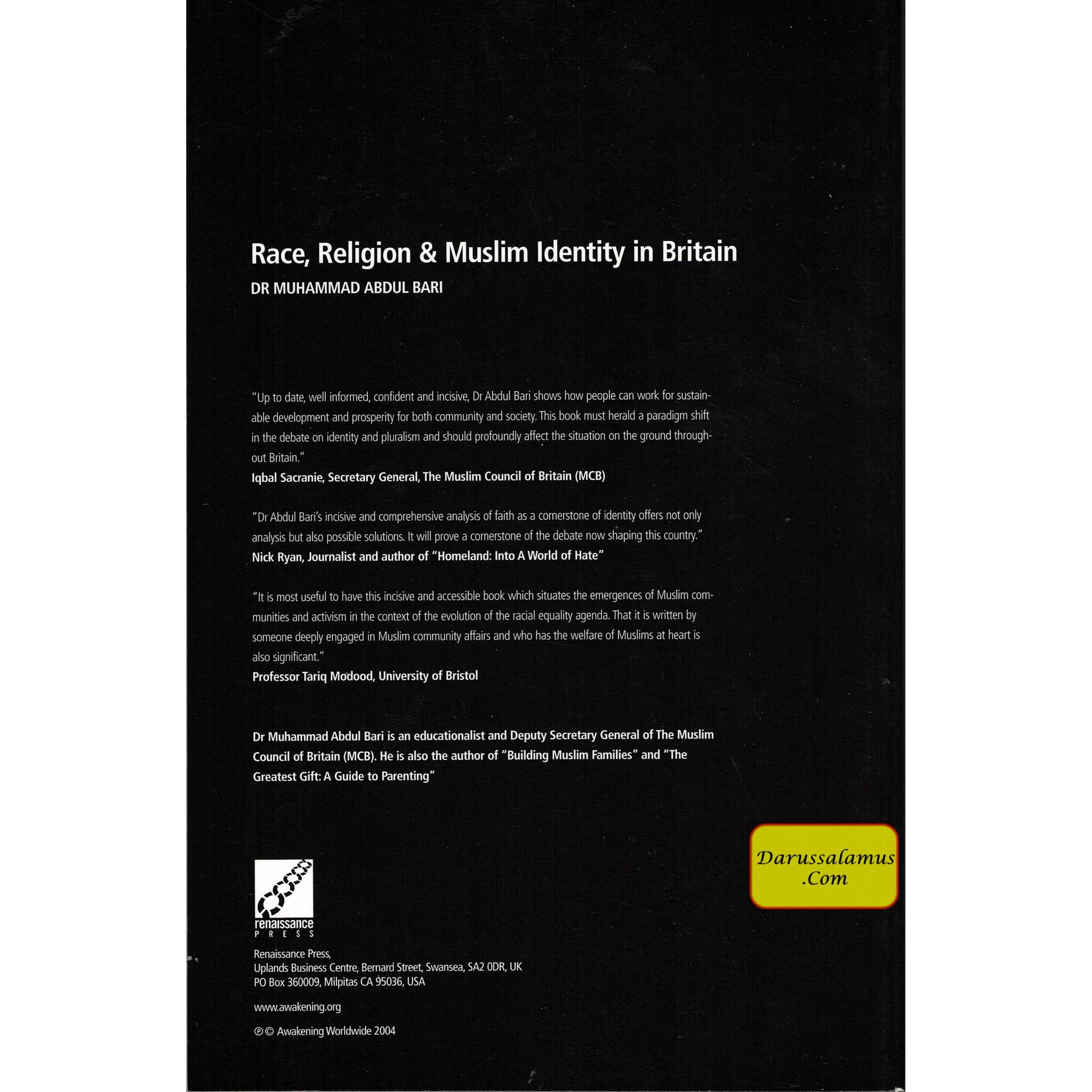 Race Religion and Muslim Identity In Britain By Muhammad Abdul Bari、mySite、topwebapps