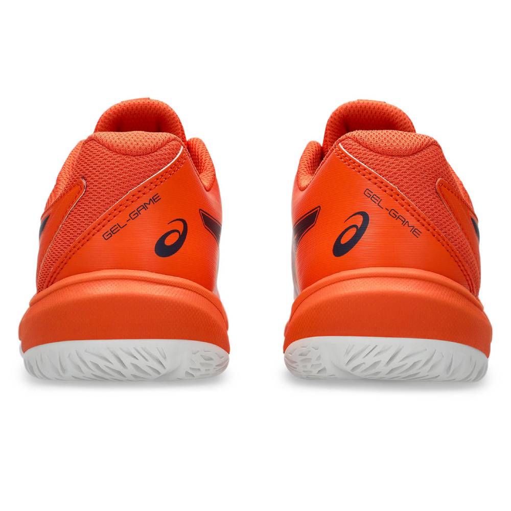 Asics Gel Game GS Junior Tennis Shoe (Nova Orange/Indigo Fog)