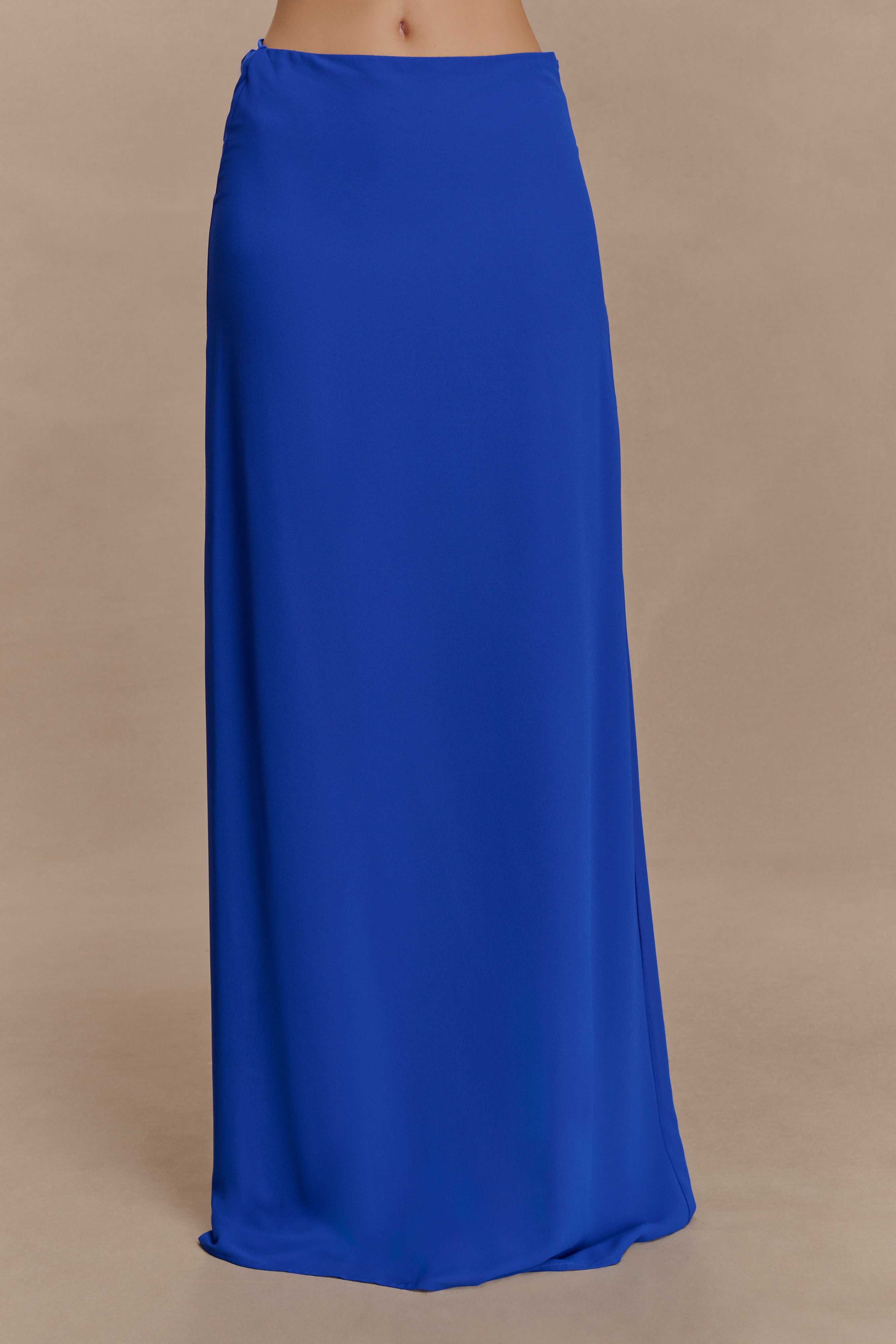 Katalina Chiffon Maxi Skirt - Cobalt Blue、mySite、solidvoid