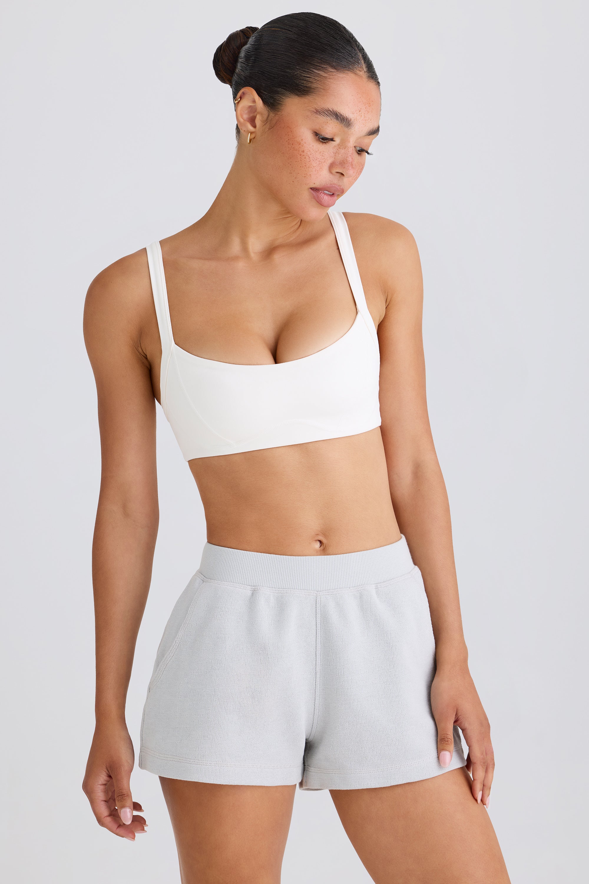 Elasticated Shorts in Pacific Grey、mySite、solidvoid