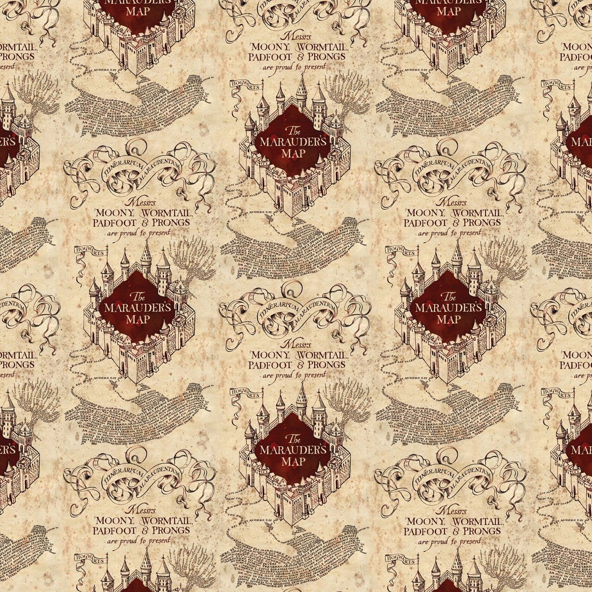  Harry Potter Scrapbook Paper - Marauder's Map、mySite、ghnorth