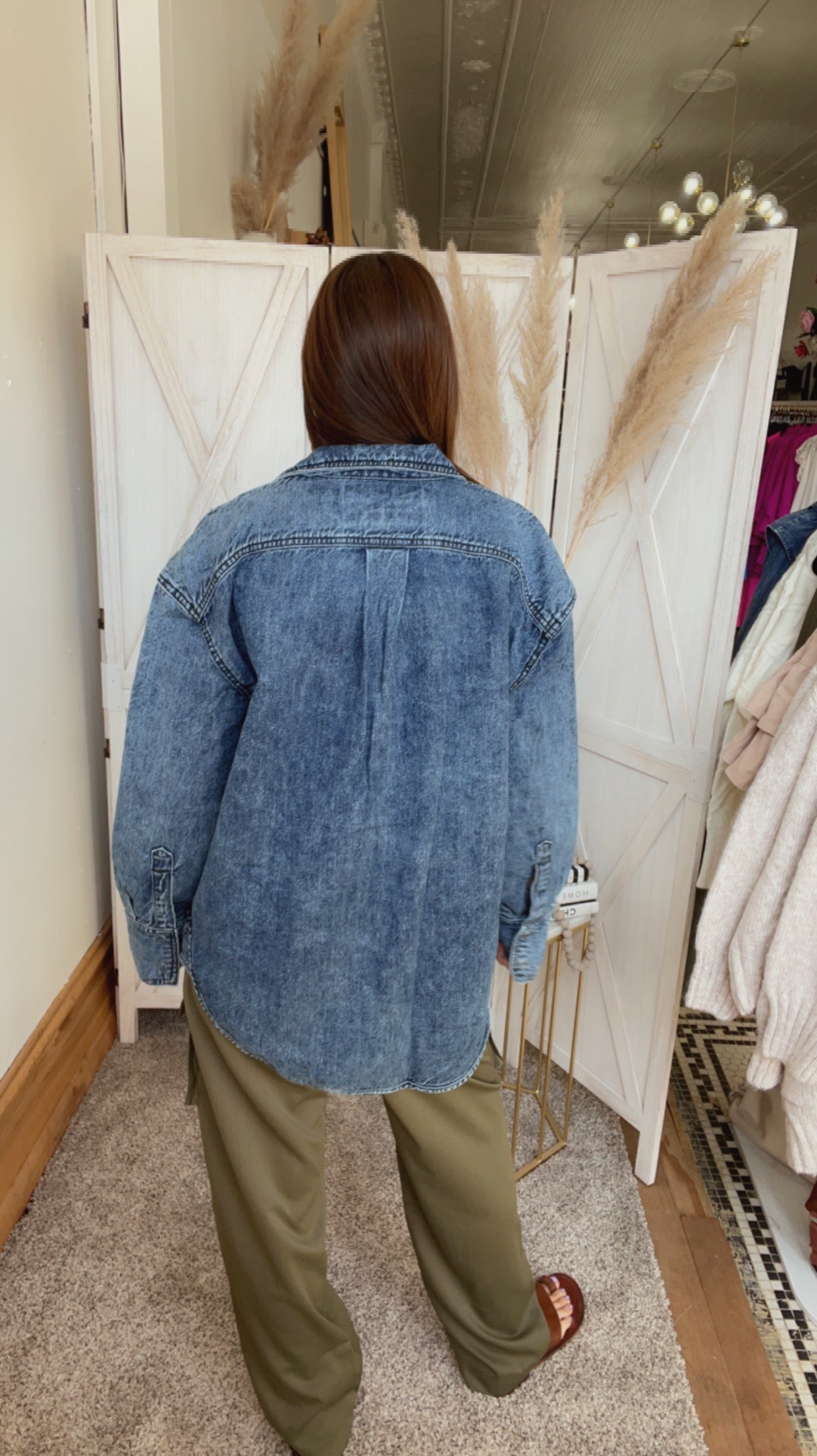 Free People Izzie Cargo Denim Jacket、mySite、garagedoors4me