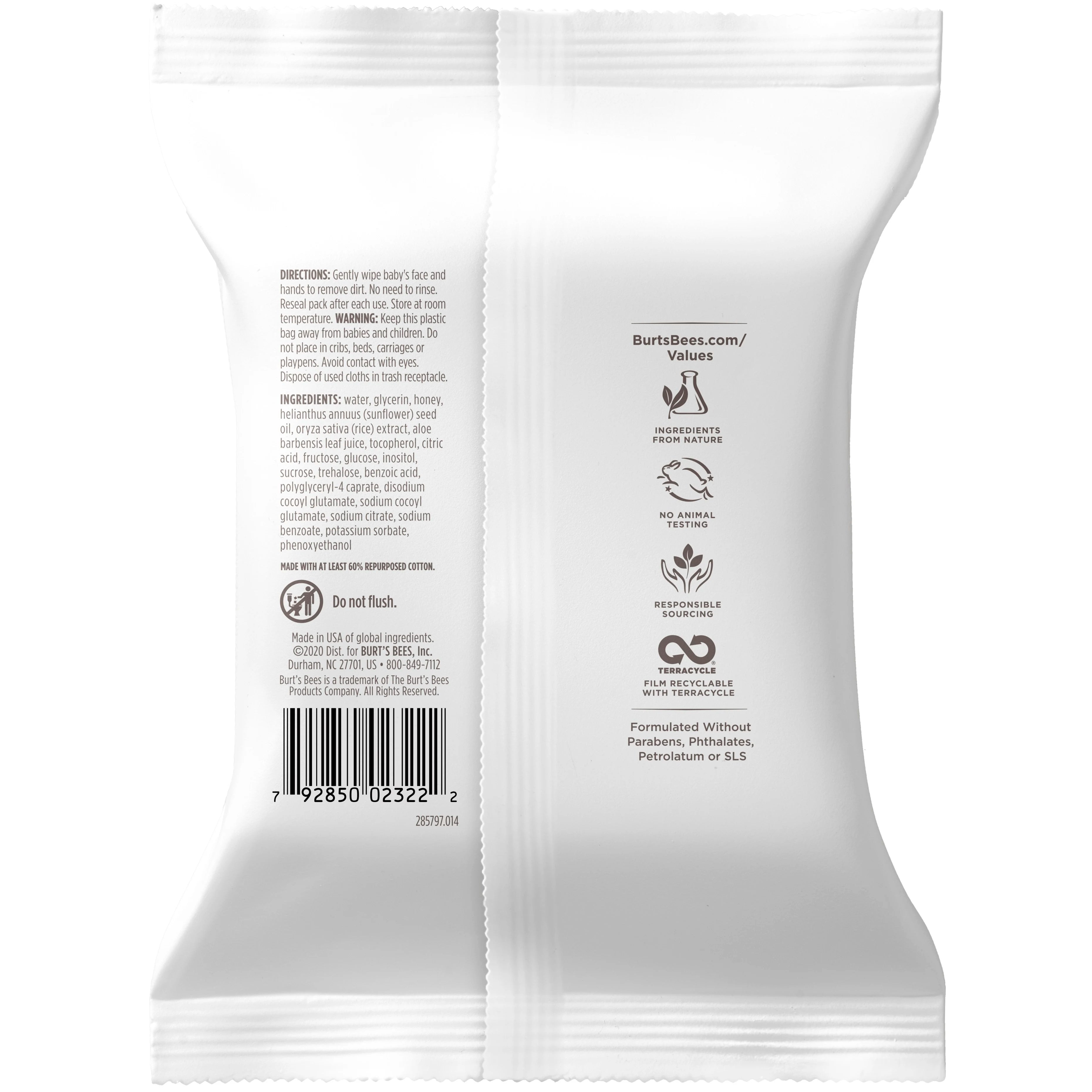  Burt's Bees Baby Face & Hand Cloths - 30 Wipes、mySite、layawaytickets