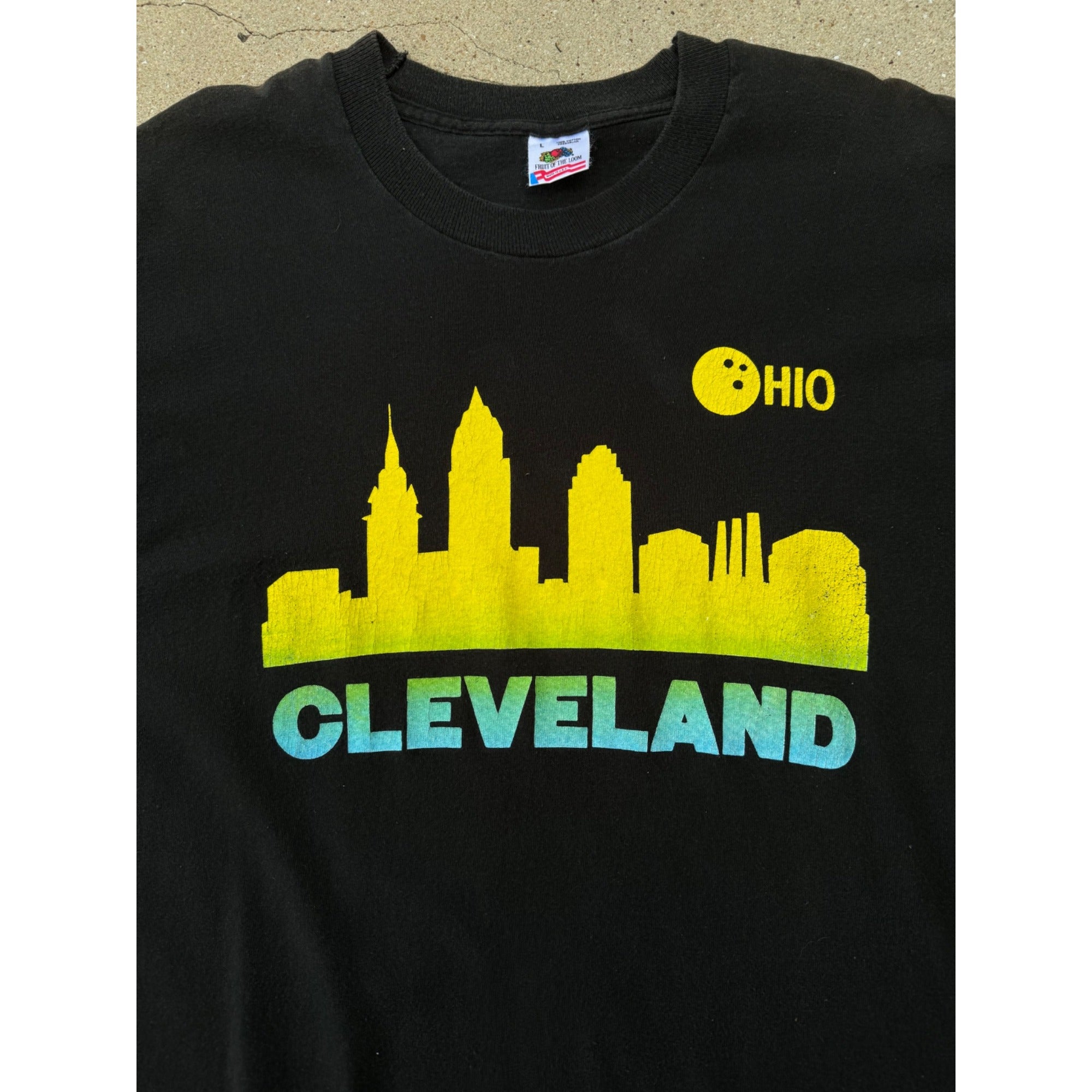 92' Cleveland Ohio Bowling Tournament Single Stitch Tee T-Shirt Large、mySite、garagedoors4me