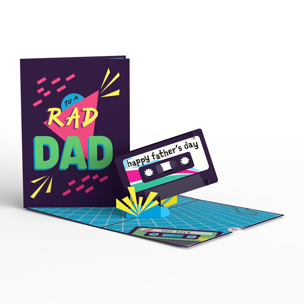Rad Dad Father's Day Pop-Up Card、mySite、solidvoid