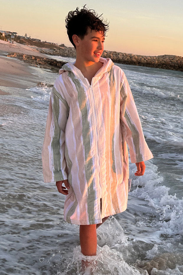  Kids Island Sand Hooded Towelling Robe 7-11Y、mySite、justintrudeaud