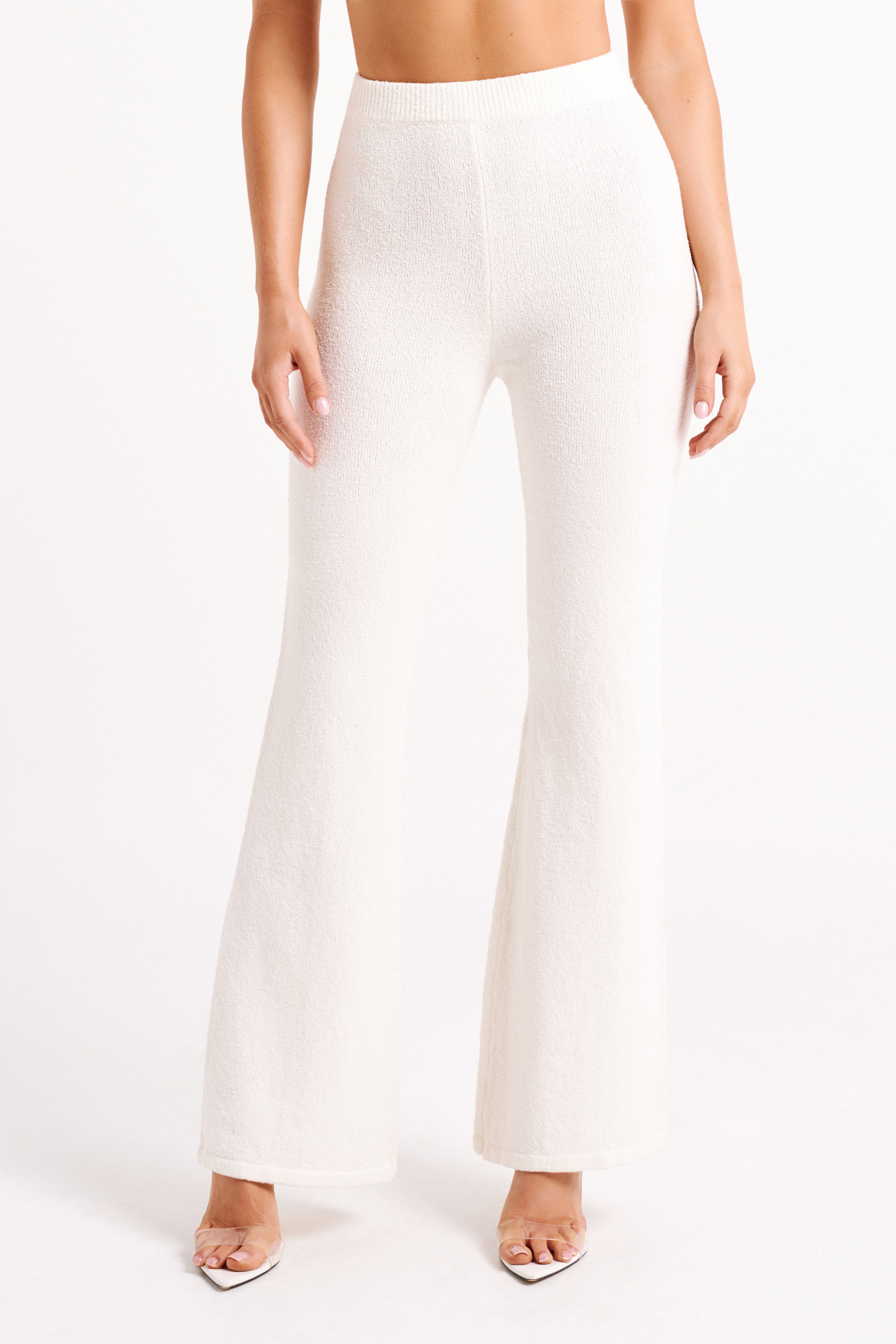 Angelina Knit Pants - Ivory、mySite、solidvoid