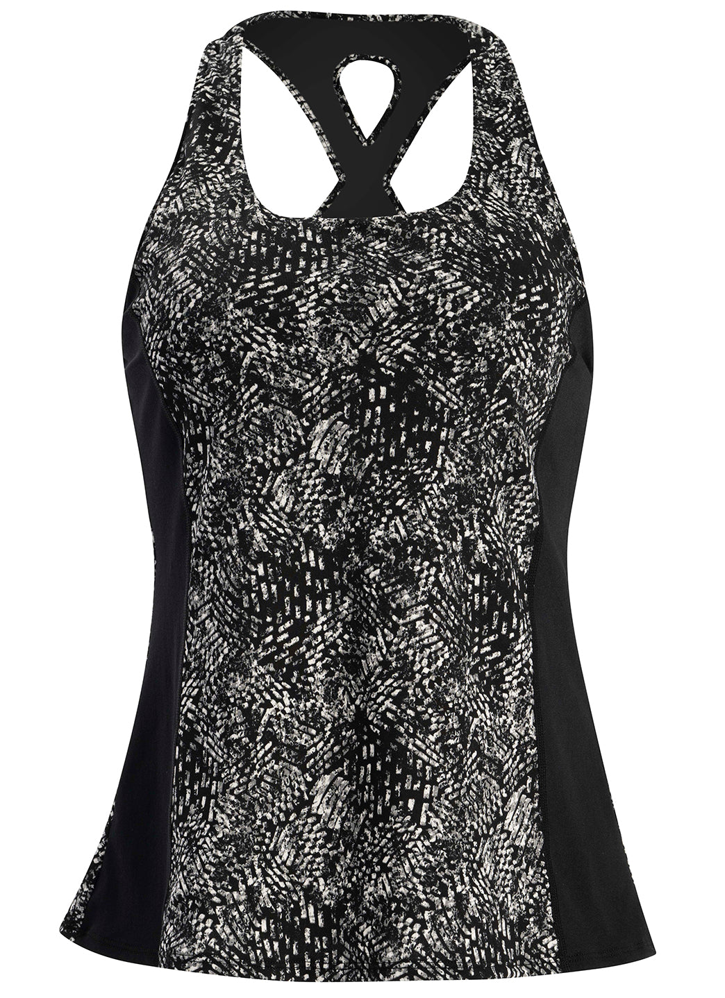 Dolfin Women's Aquashape Print Twist Back Tankini Top、mySite、noshort