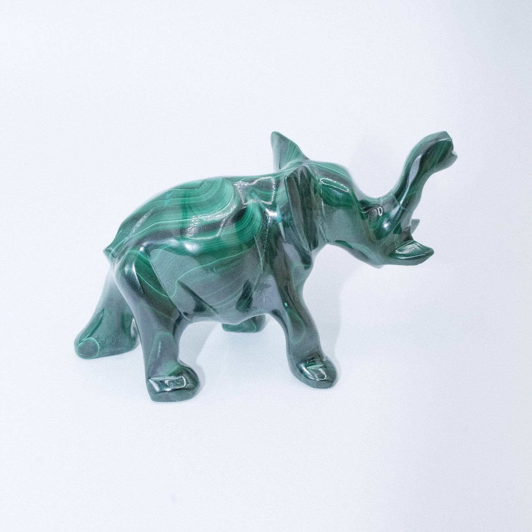 Genuine Malachite Elephants - Hand Carved - 1 of a Kind、mySite、hinf8tx79