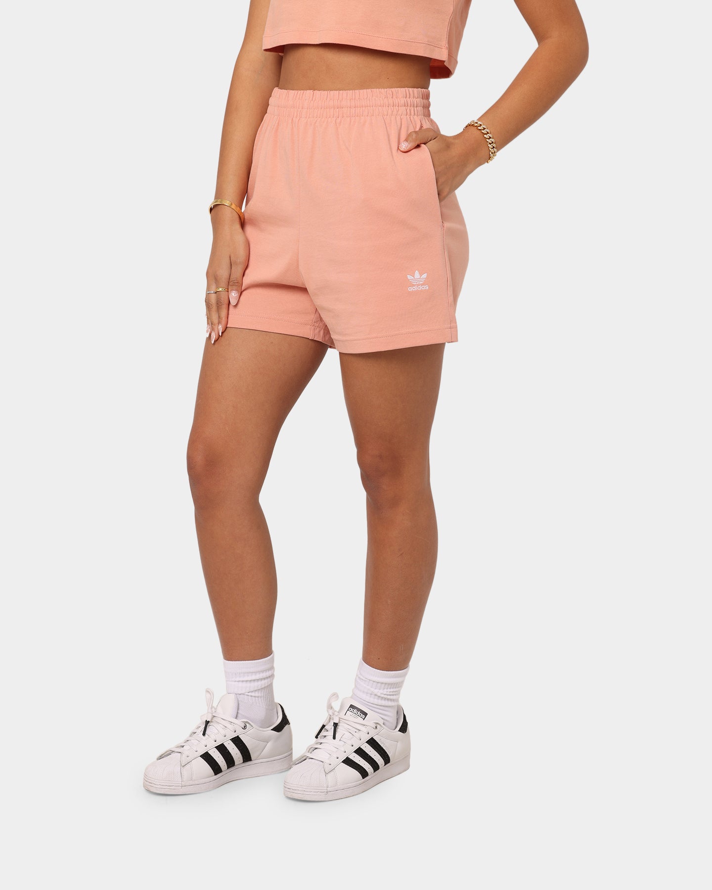 Adidas Women's Adicolour Essentials Shorts Blush、mySite、zt4zffjzw