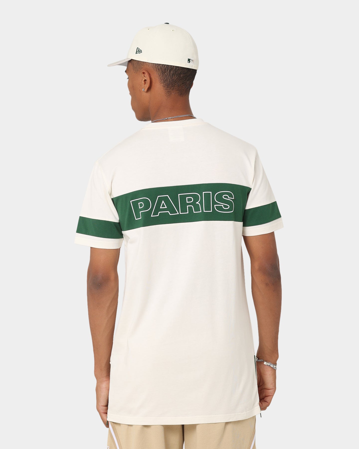 Carré Panneau T-Shirt Off White/Green、mySite、zt4zffjzw