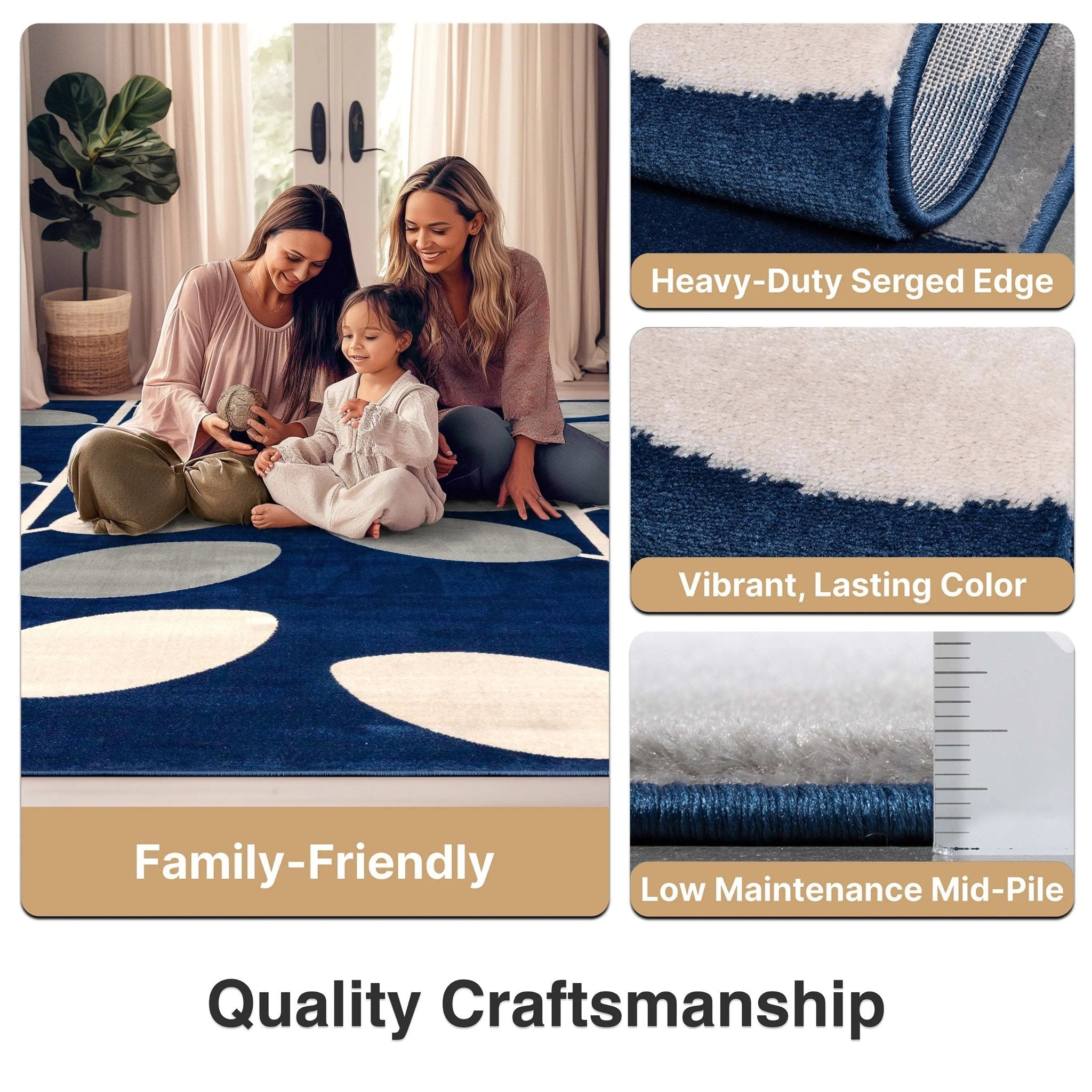 Belinay Botanical Leaves Pattern Rug、mySite、gigharbornorthrealestate