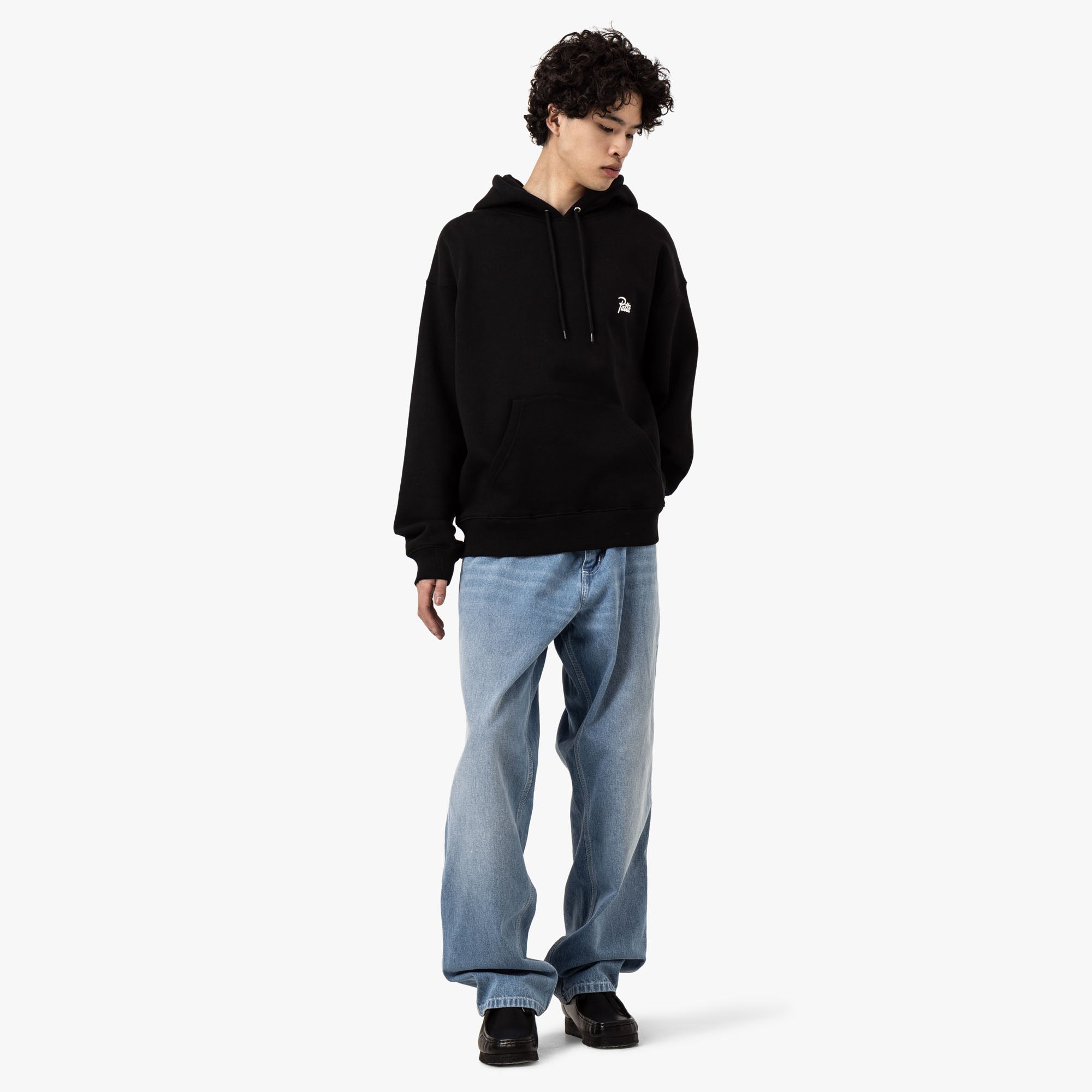  Patta Patta Bark Boxy Hooded Sweater Black、mySite、merchandisen