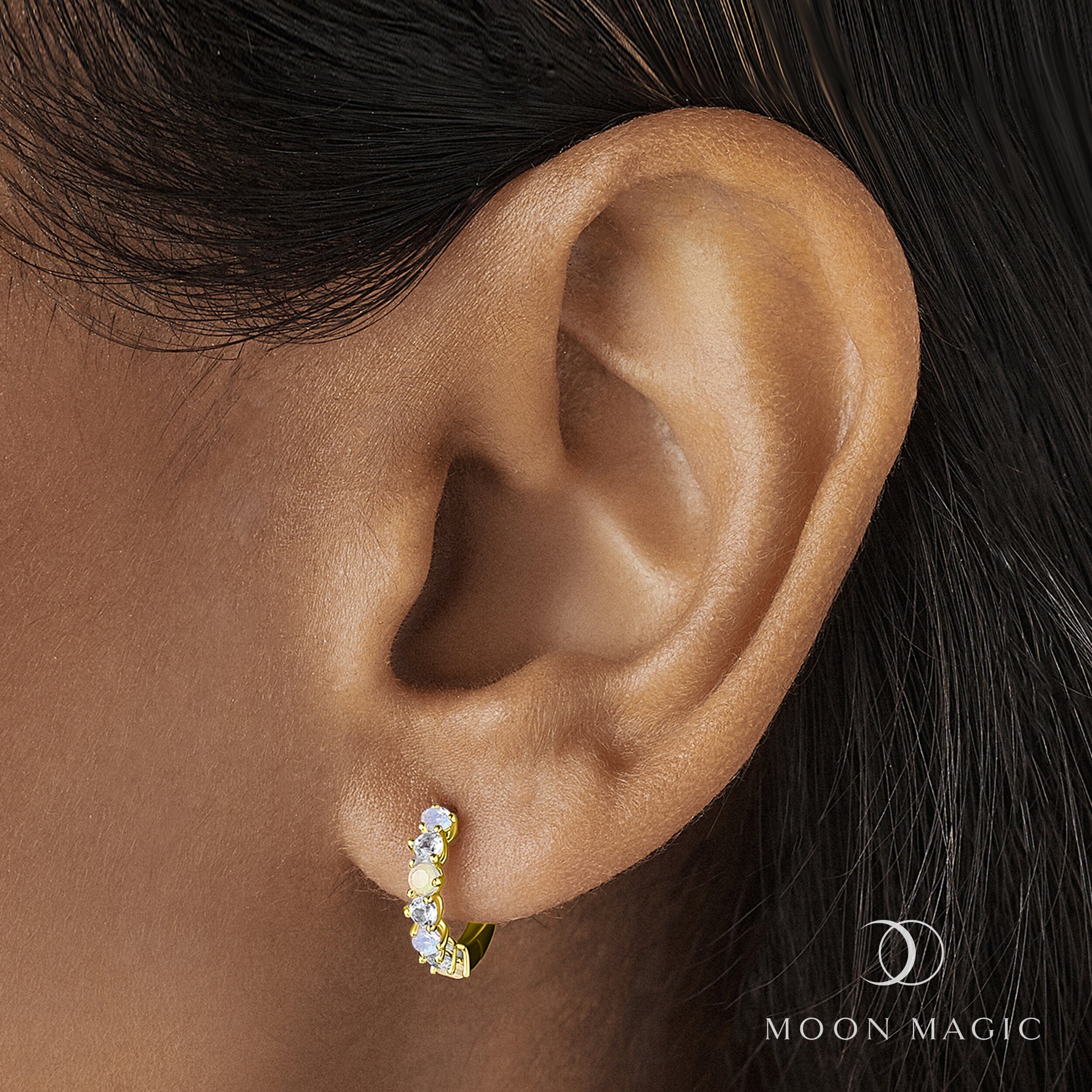 Moonstone Multigem Earrings - Bonny Hoops、mySite、hinf8tx79