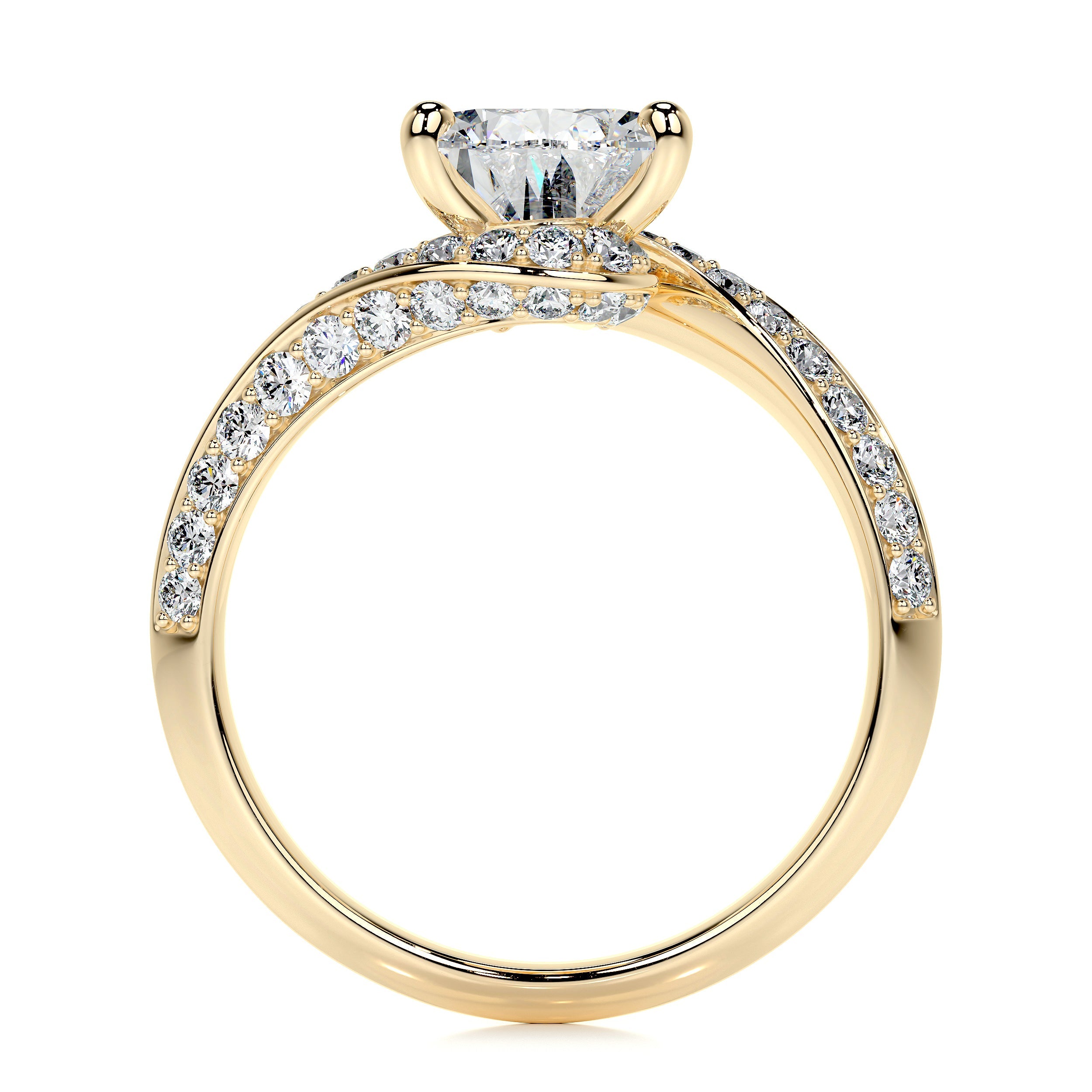 Sabrina Lab Grown Diamond Ring -18K Yellow Gold、mySite、hinf8tx79