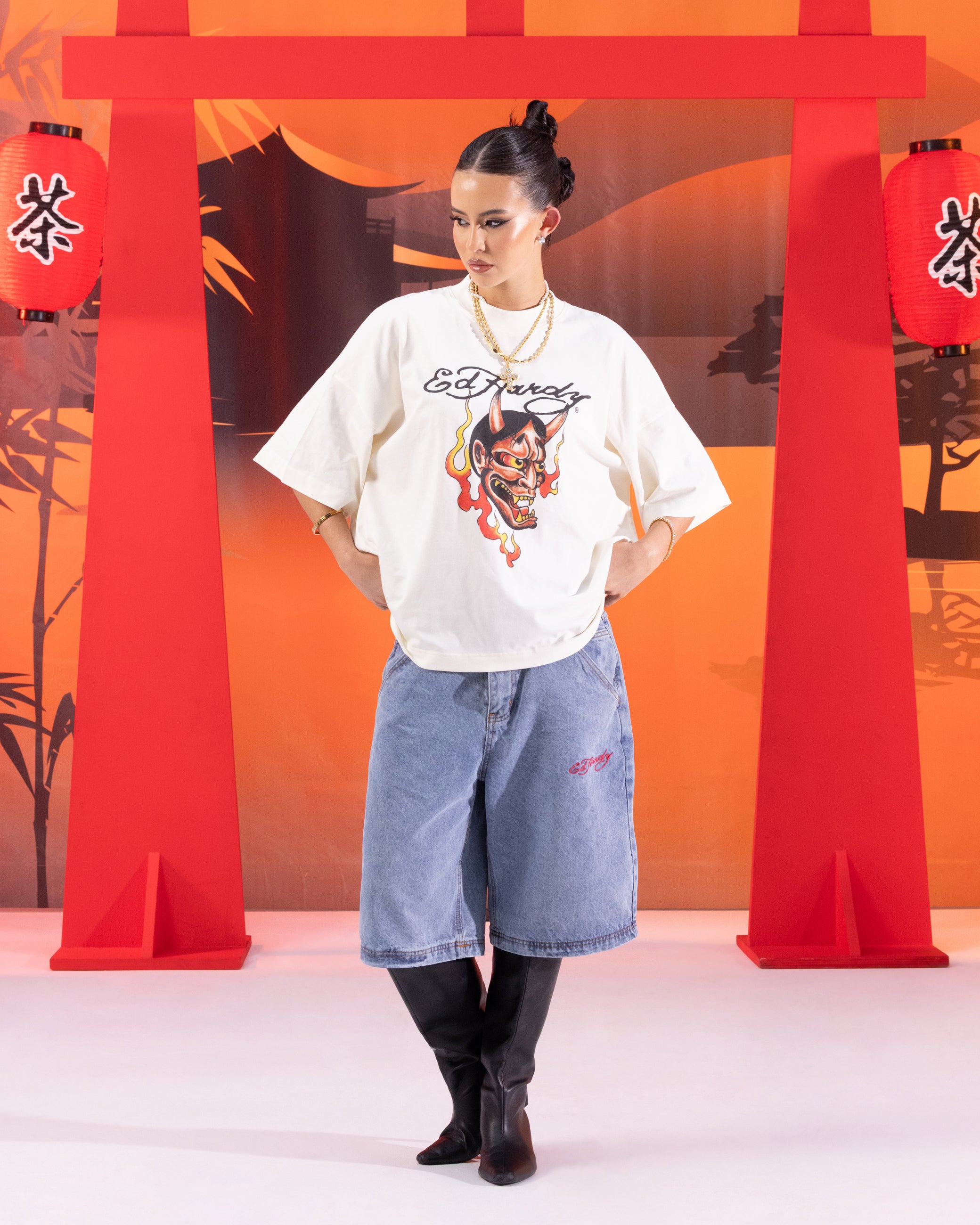 Ed Hardy Devil T-Shirt Off White、mySite、zt4zffjzw