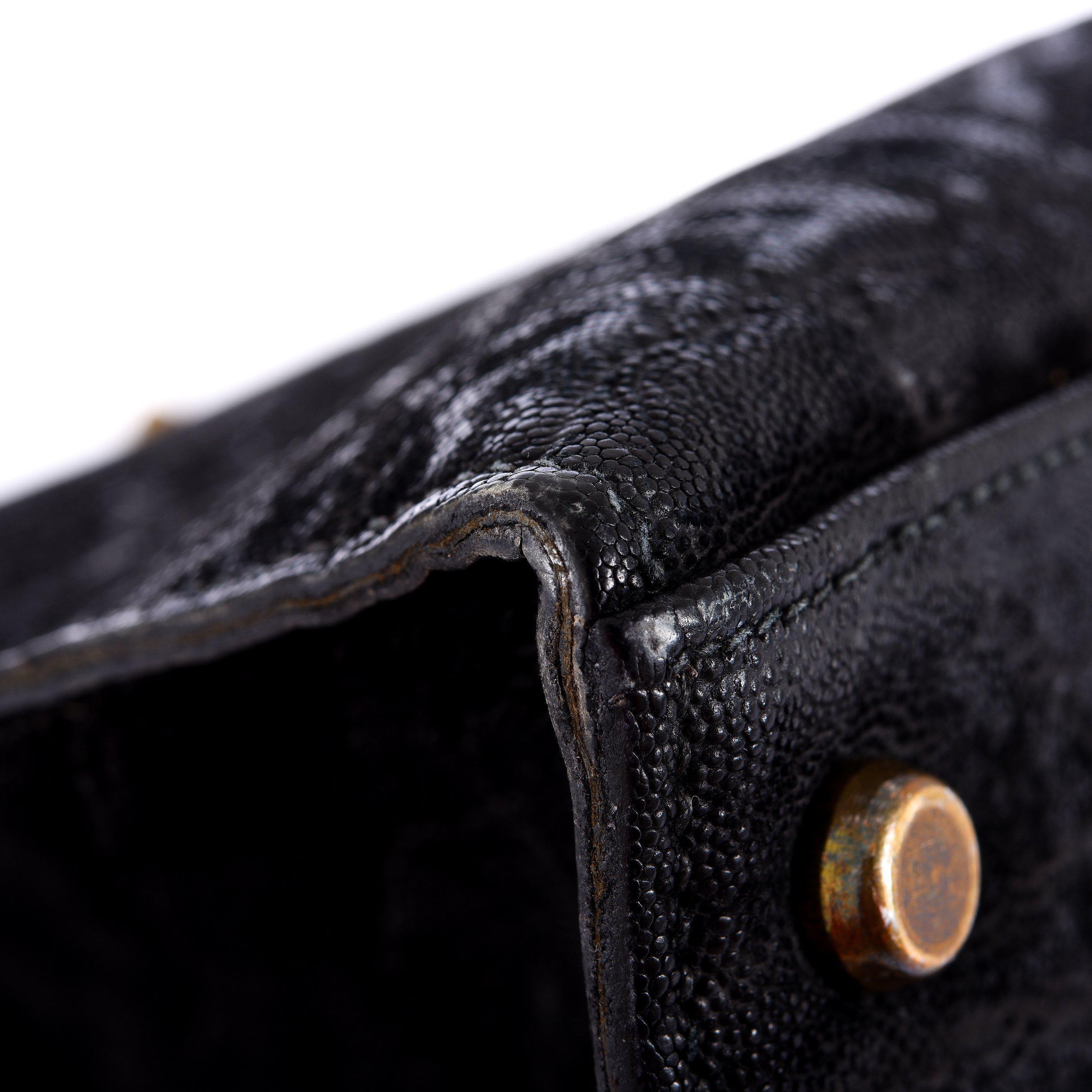Hermès Kelly 35 Sellier Black Elephant Hide Gold Hardware、mySite、garminoutage.com