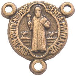  St. Benedict medal Center piece - Bronze (1.2 cm-0.5)、mySite、elrpsem3k