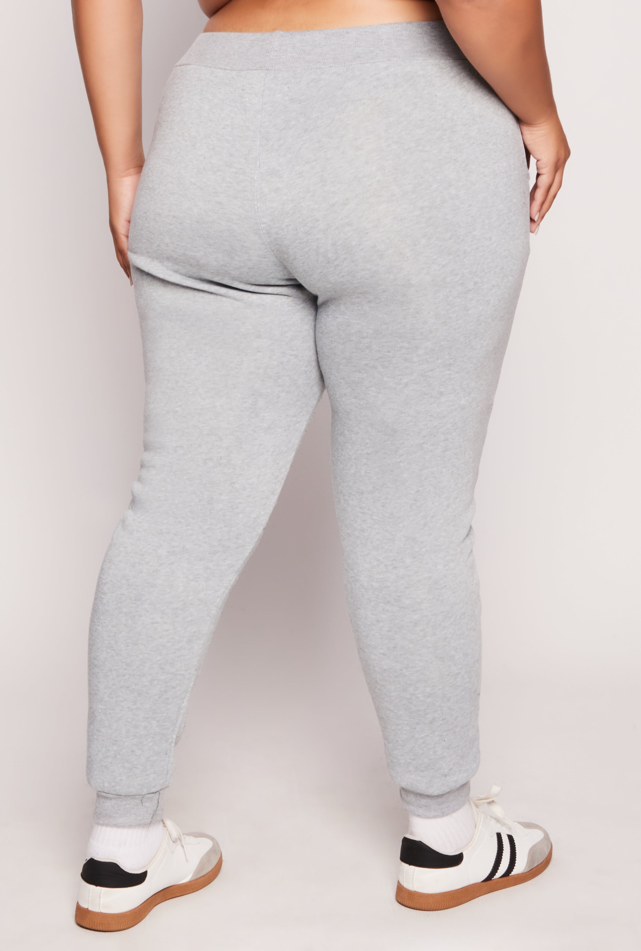 Plus Size Rhinestone Drawstring Joggers、mySite、camillekostekn