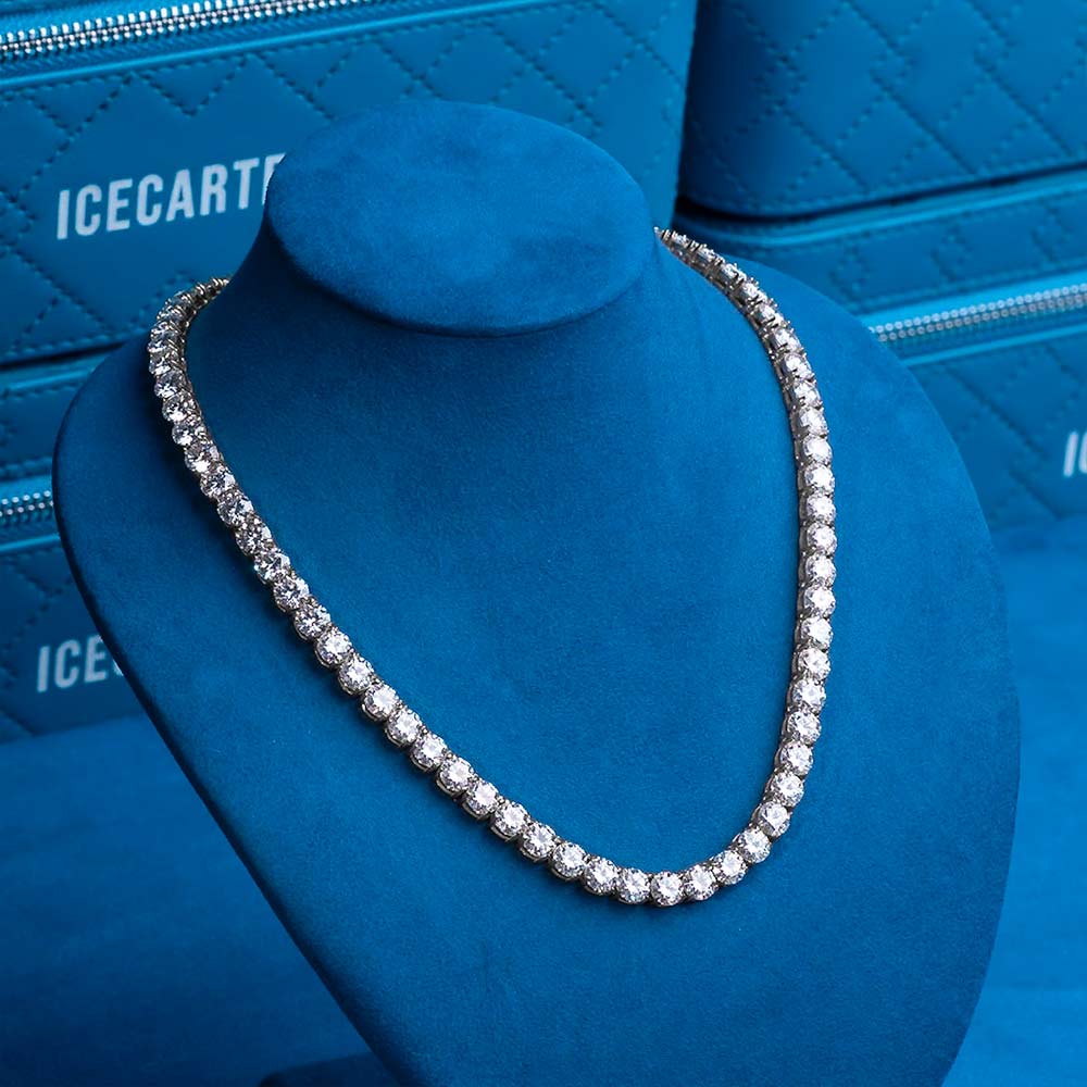 6MM Moissanite Tennis Chain/Bracelet Bundle 14K Gold、mySite、hinf8tx79