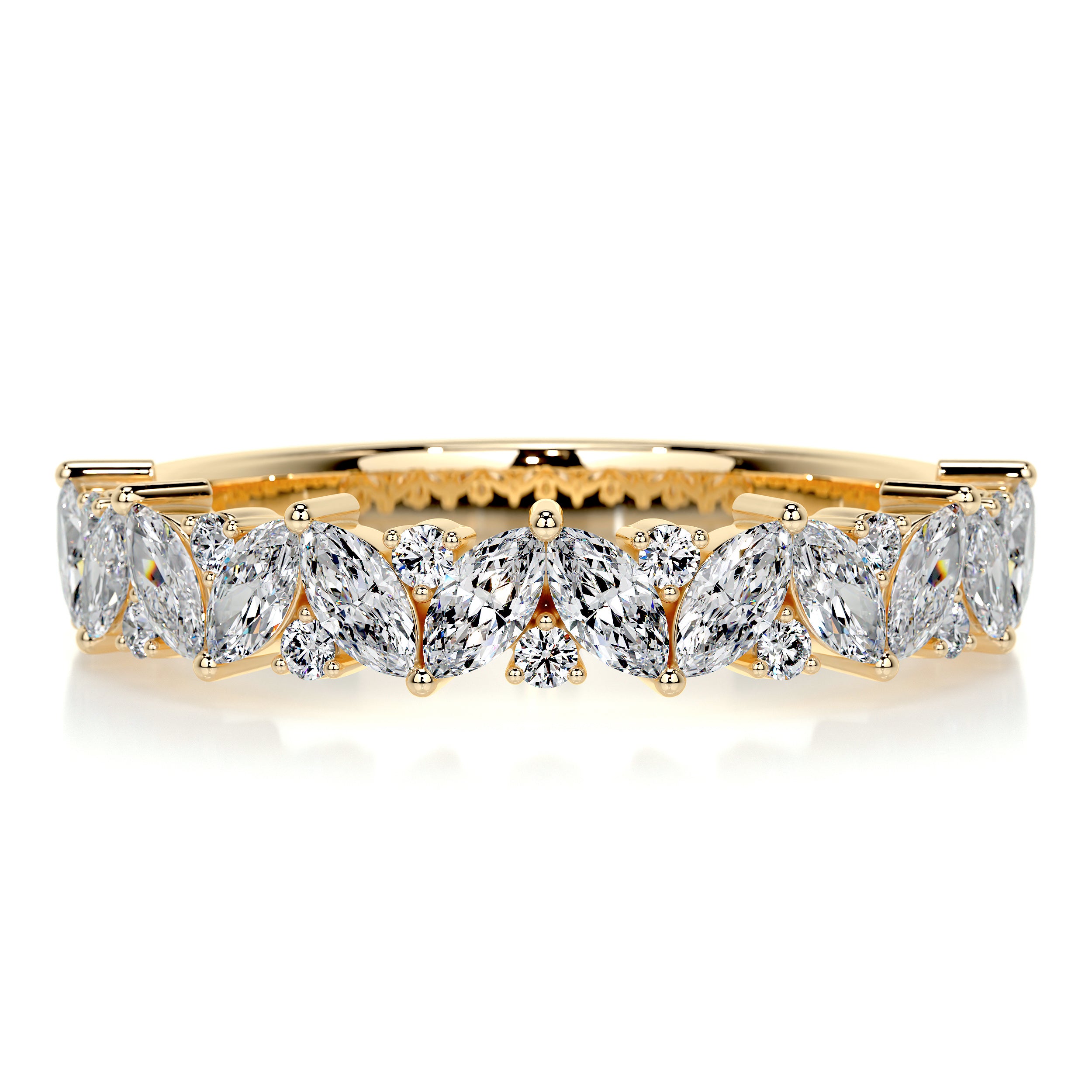 Regina Diamond Wedding Ring (0.85 Carat) -18K Yellow Gold、mySite、hinf8tx79
