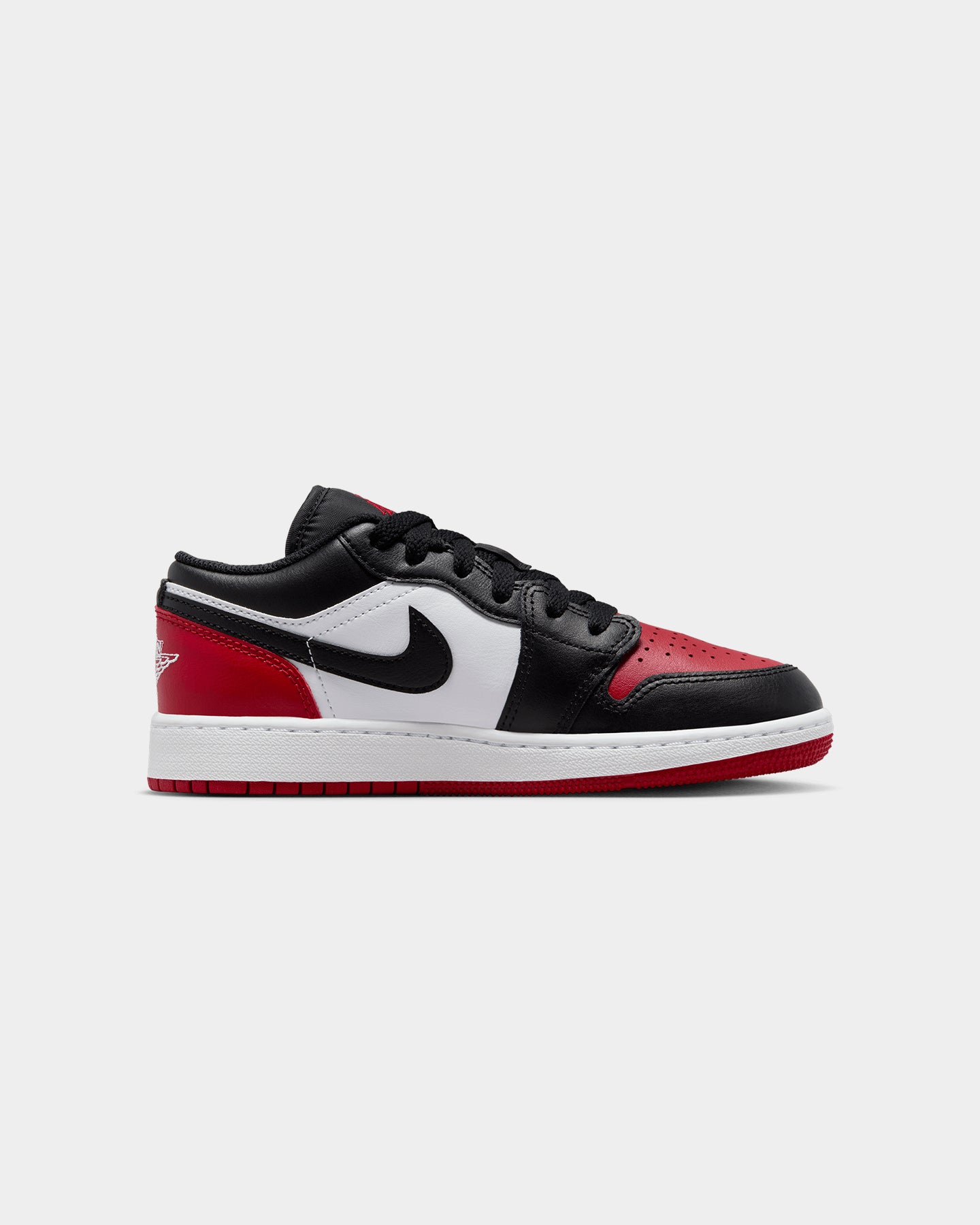 Jordan Kids' Air Jordan 1 Low BG Bred Toe White/Black、mySite、zt4zffjzw