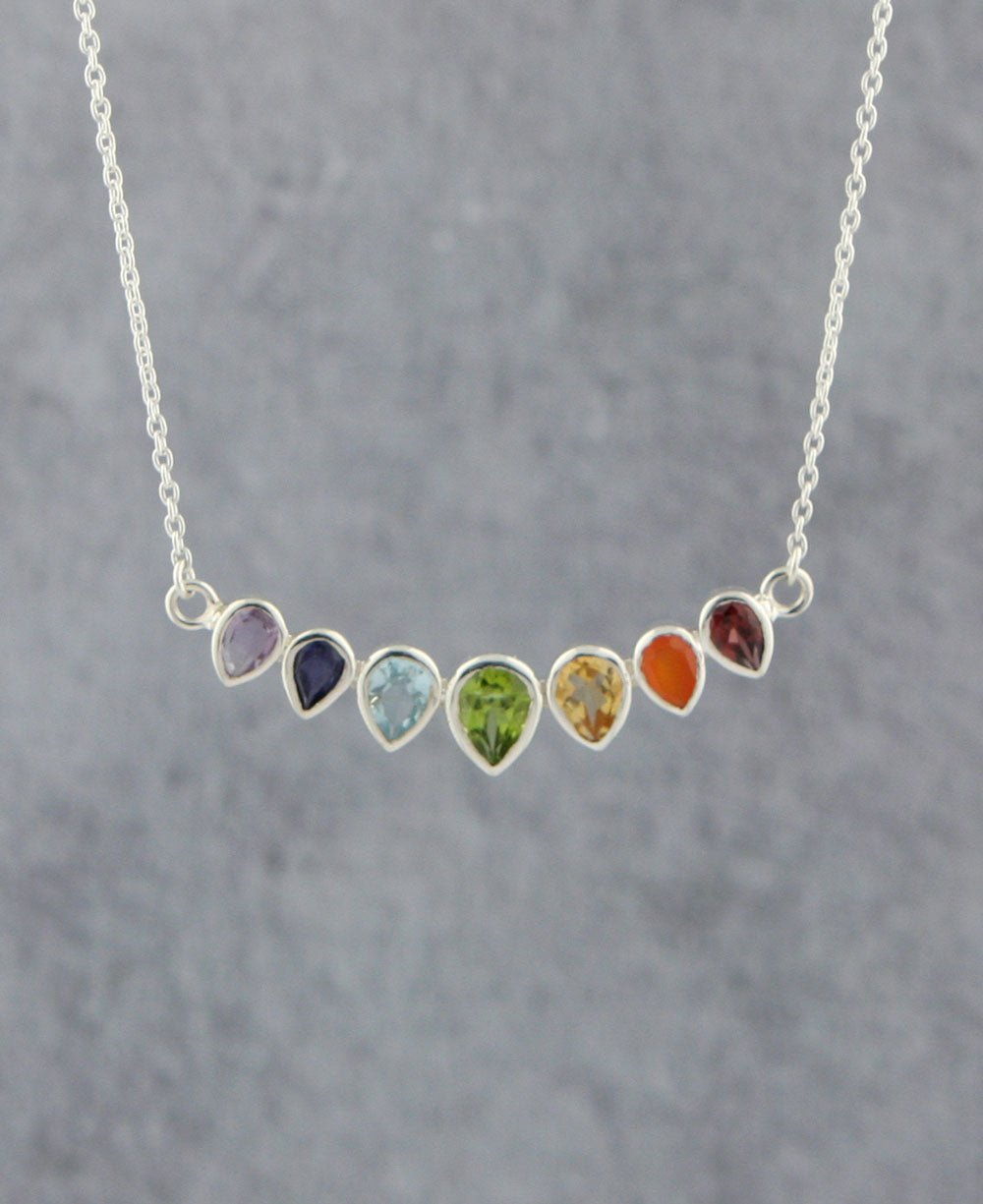 Chakra Jewelry Majestic Gemstone Chakra Necklace、mySite、topwebapps