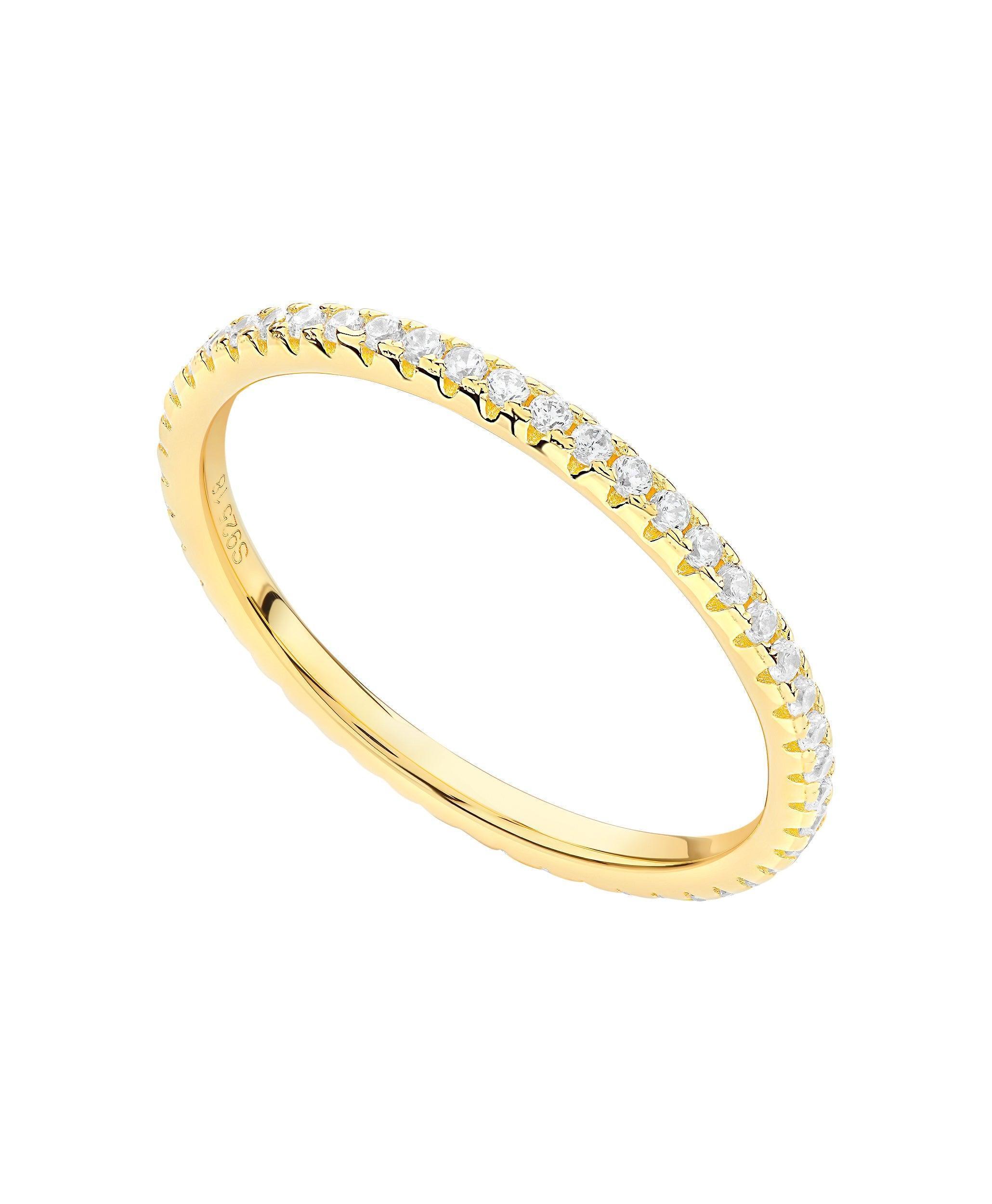 Mila Ring White 18ct Gold Plated、mySite、botmansion