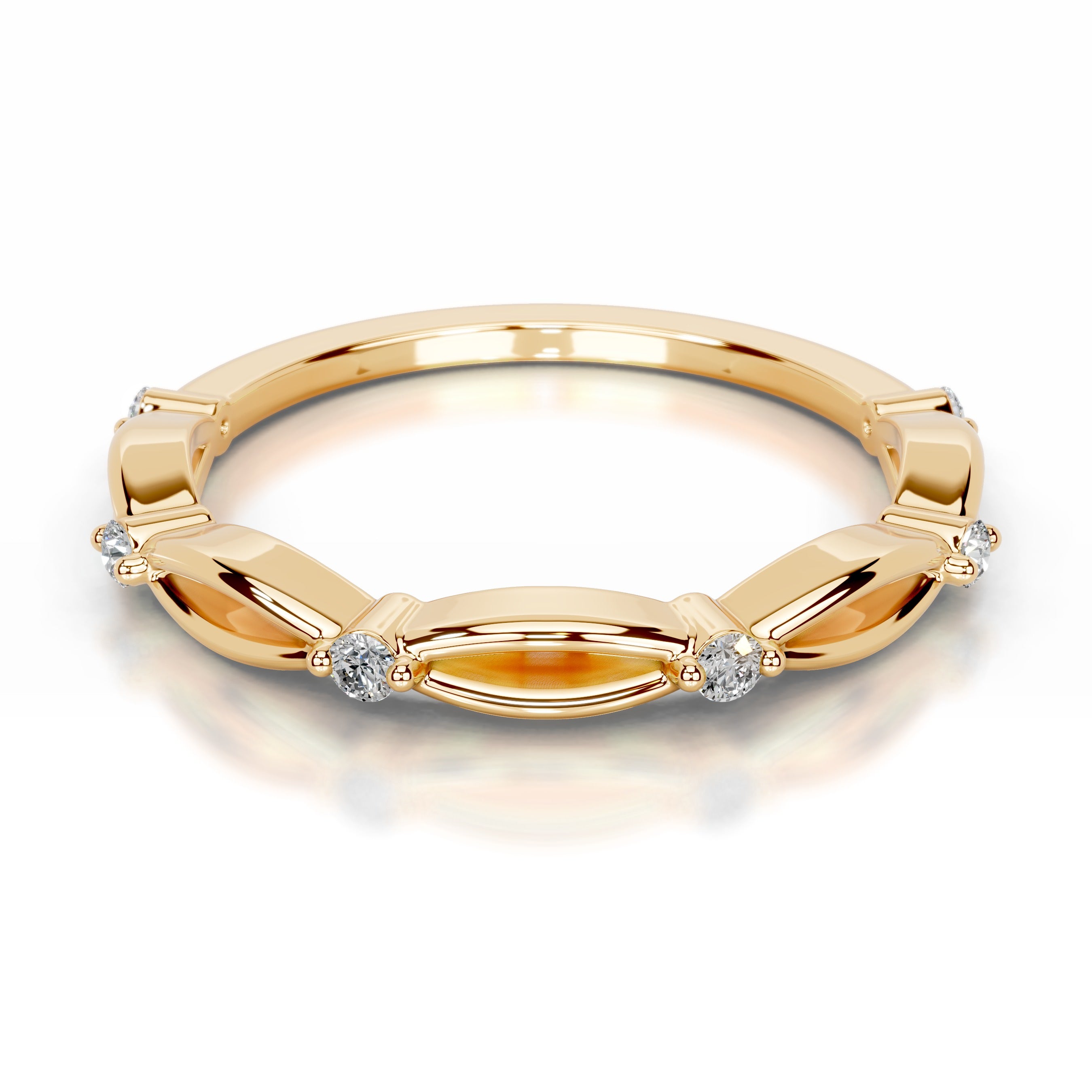 Laina Lab Grown Diamond Wedding band - 18K Yellow Gold、mySite、hinf8tx79