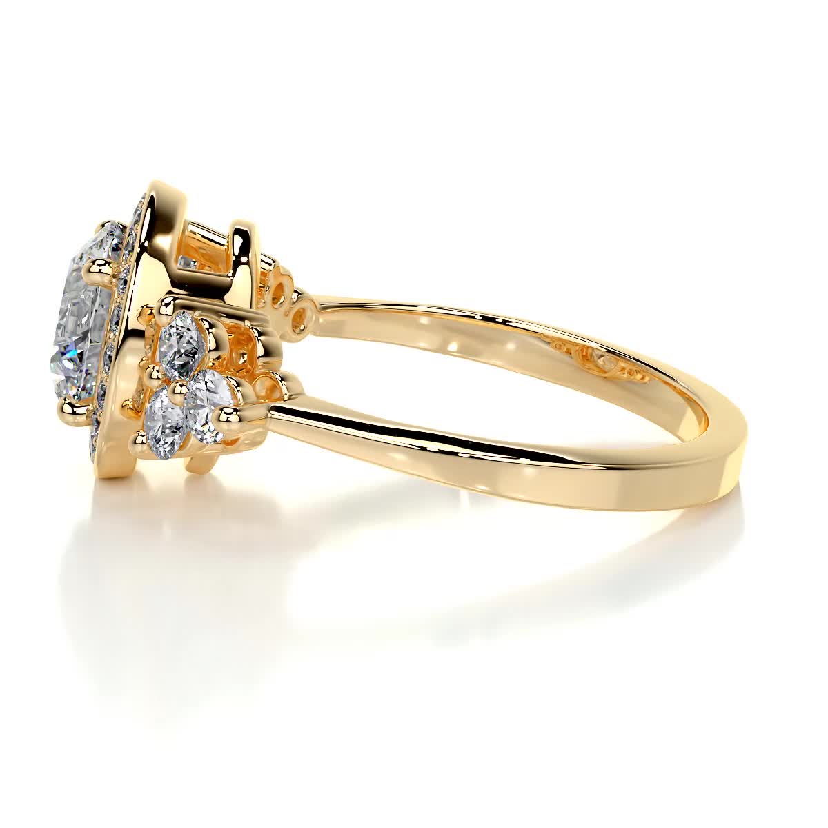 Ivy Vintage Lab Grown Diamond Ring -18K Yellow Gold、mySite、hinf8tx79