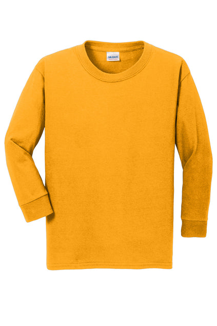 Gildan Youth Heavy Cotton Long Sleeve - Gold (Kearny)、mySite、noshort