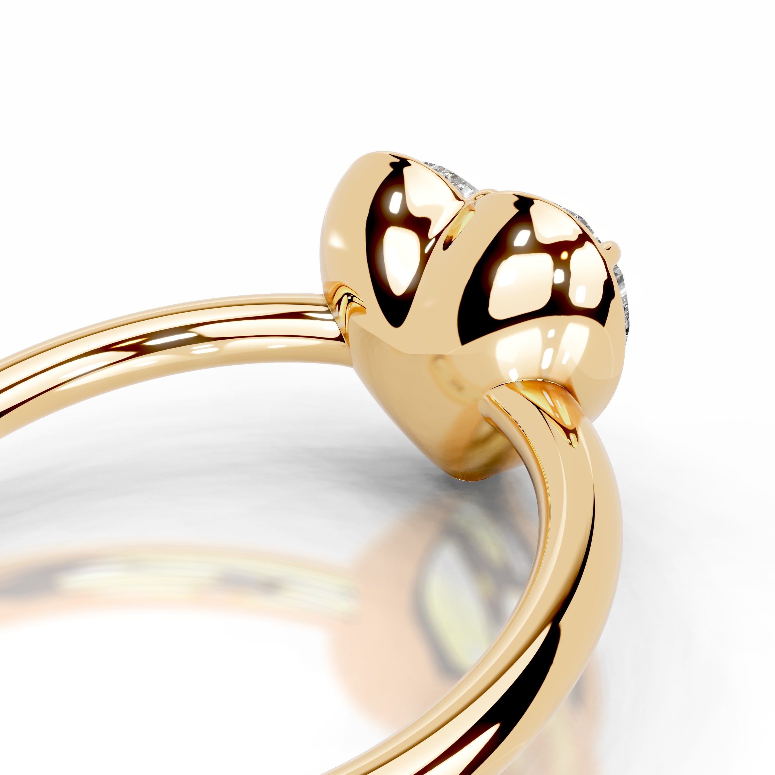 Narcisa Lab Grown Diamond Ring - 18K Yellow Gold、mySite、hinf8tx79