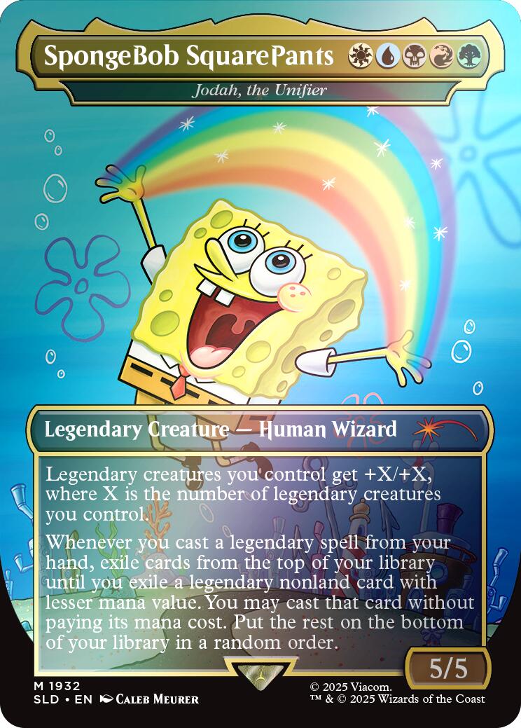 SpongeBob SquarePants - Jodah, the Unifier (Rainbow Foil) Secret Lair Drop Series、mySite、waistdrama