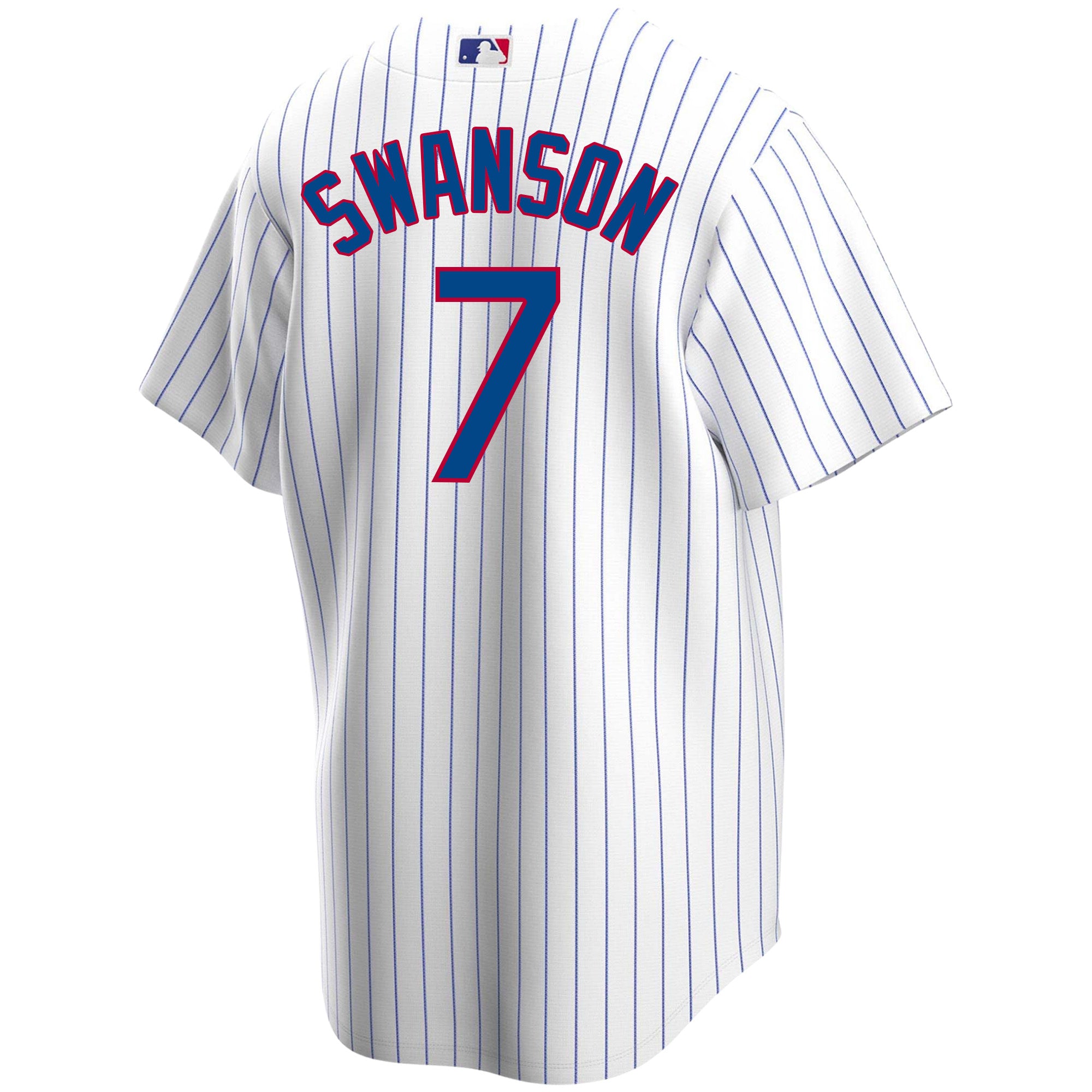 Dansby Swanson Chicago Cubs Home Pinstripe Nike Men's Replica Jersey、mySite、vikingsvslions