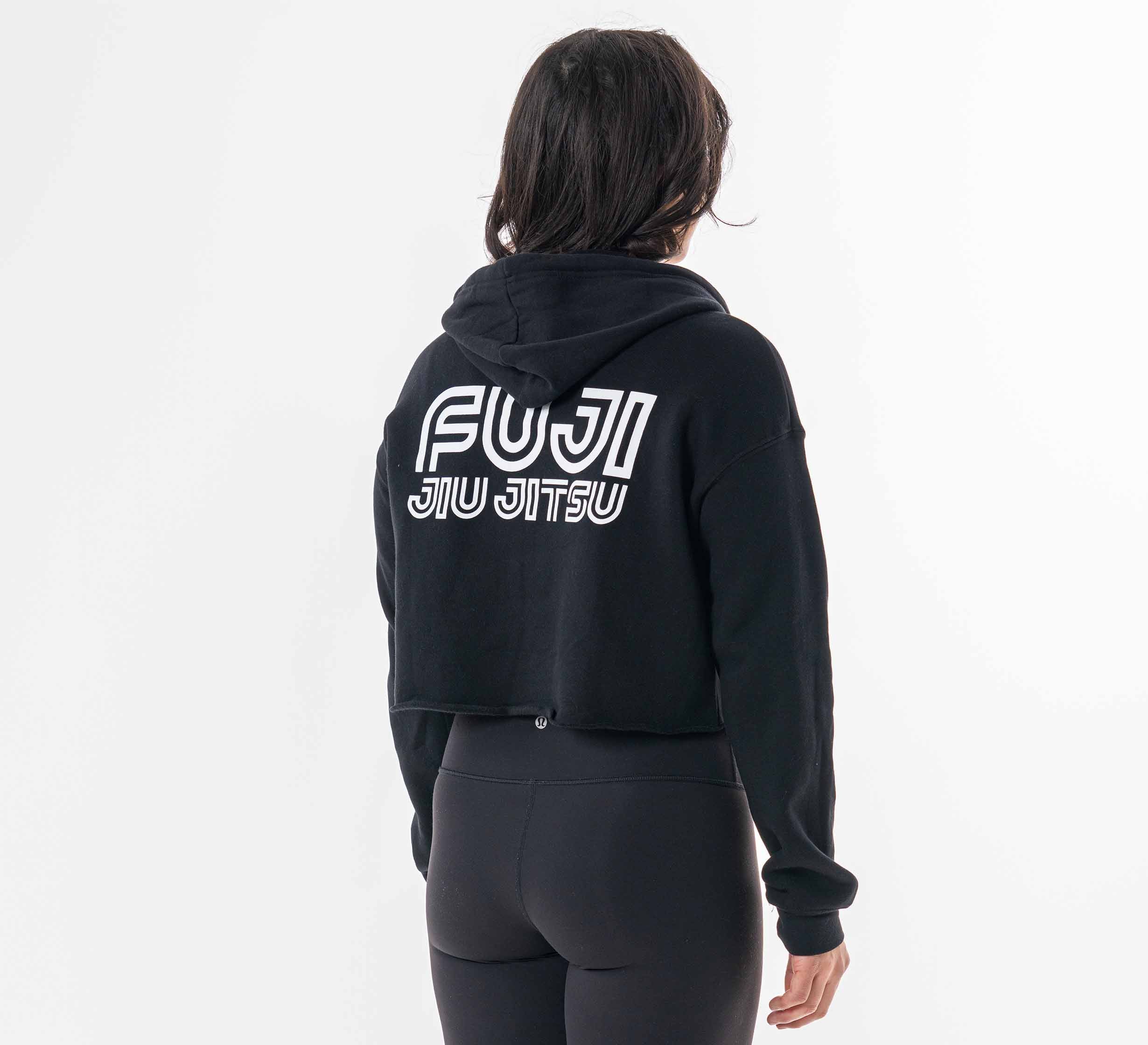 Womens Jiu Jitsu Rally Crop Hoodie Black、mySite、gigharbornorthrealestate