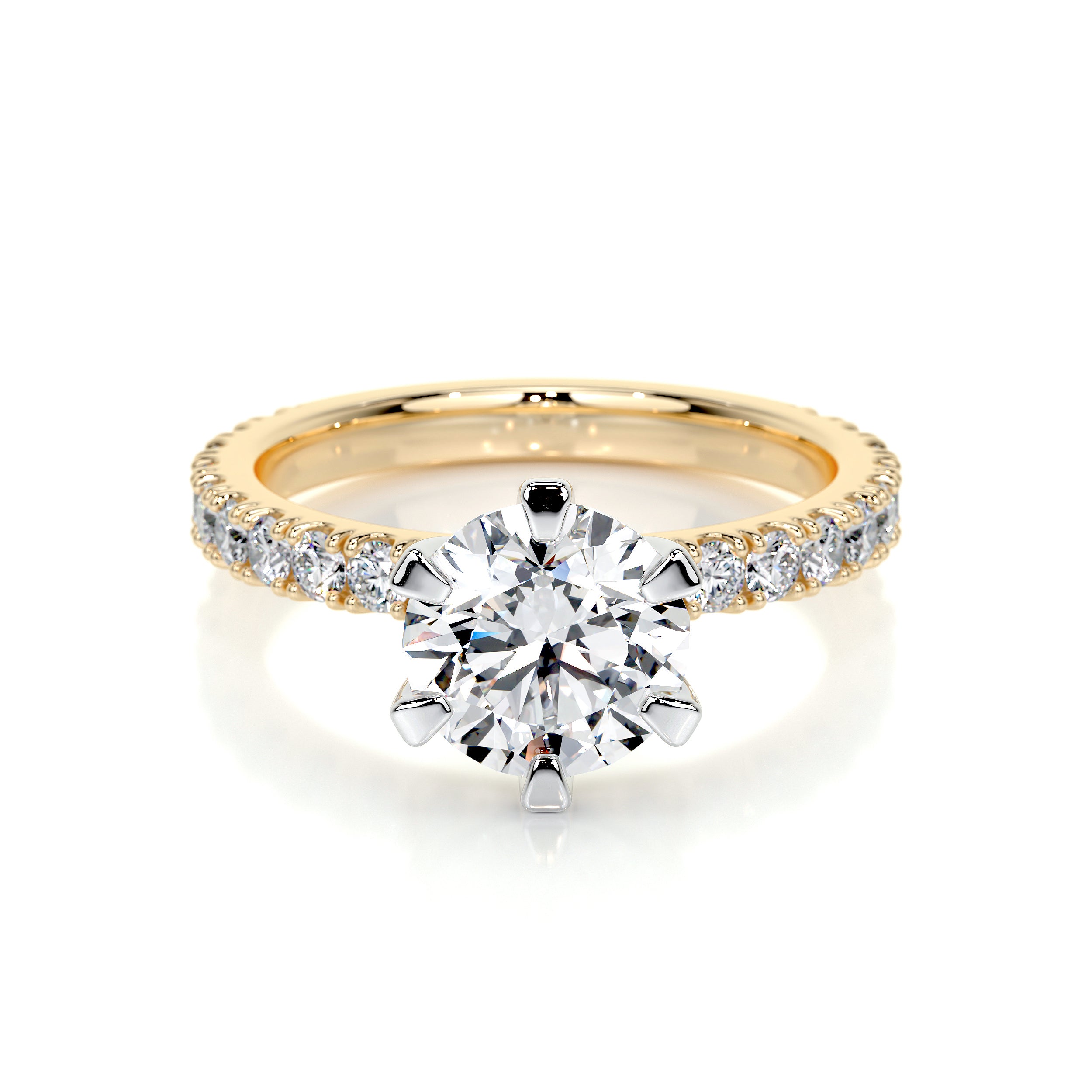 Veronica Lab Grown Diamond Ring -18K Yellow Gold、mySite、hinf8tx79