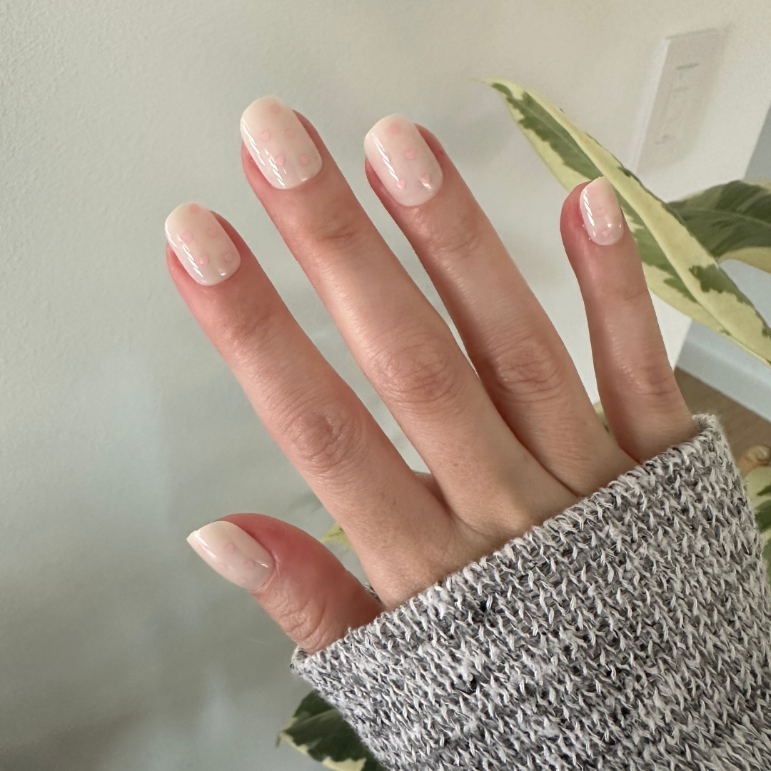 Heart Shower | Extra Short | Squoval - Tab Press-On、mySite、solidvoid