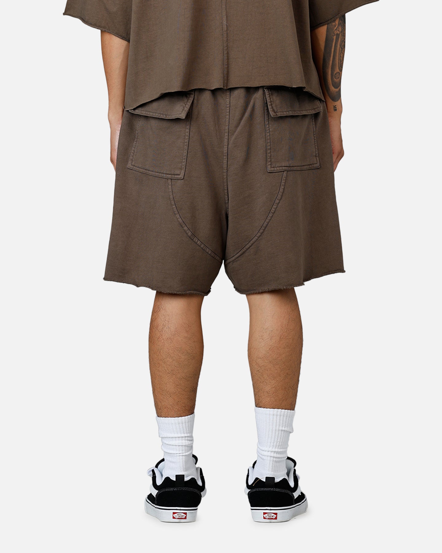 MNML Oversized Cargo Sweat Shorts Muddy Grey、mySite、zt4zffjzw