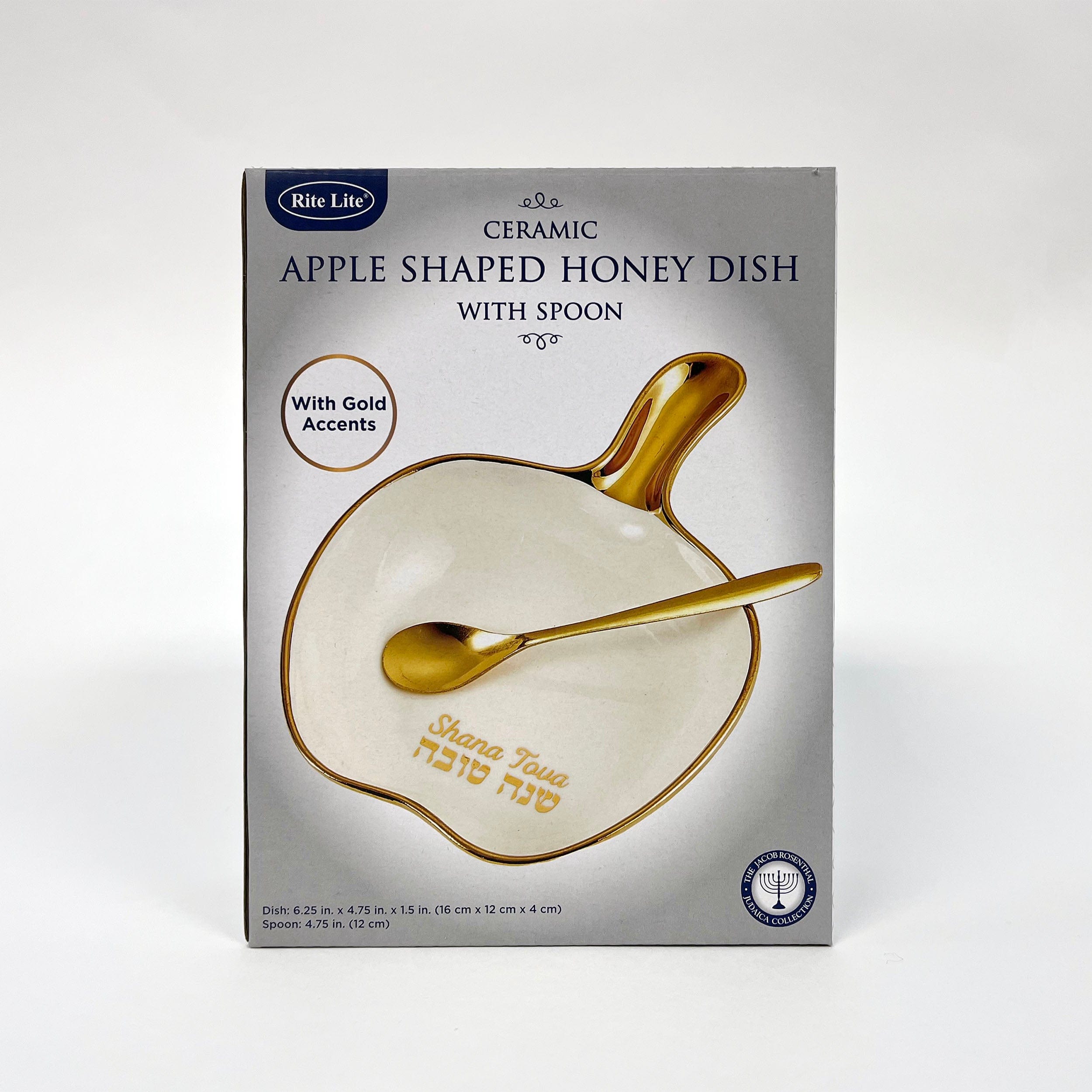 Apple Shaped Ceramic Honey Dish With Spoon、mySite、topwebapps