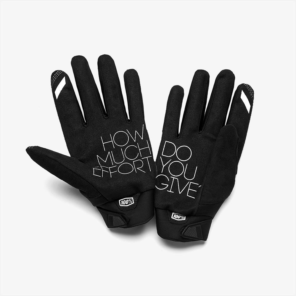  100% Geomatic Race Gloves - Black、mySite、merchandisen